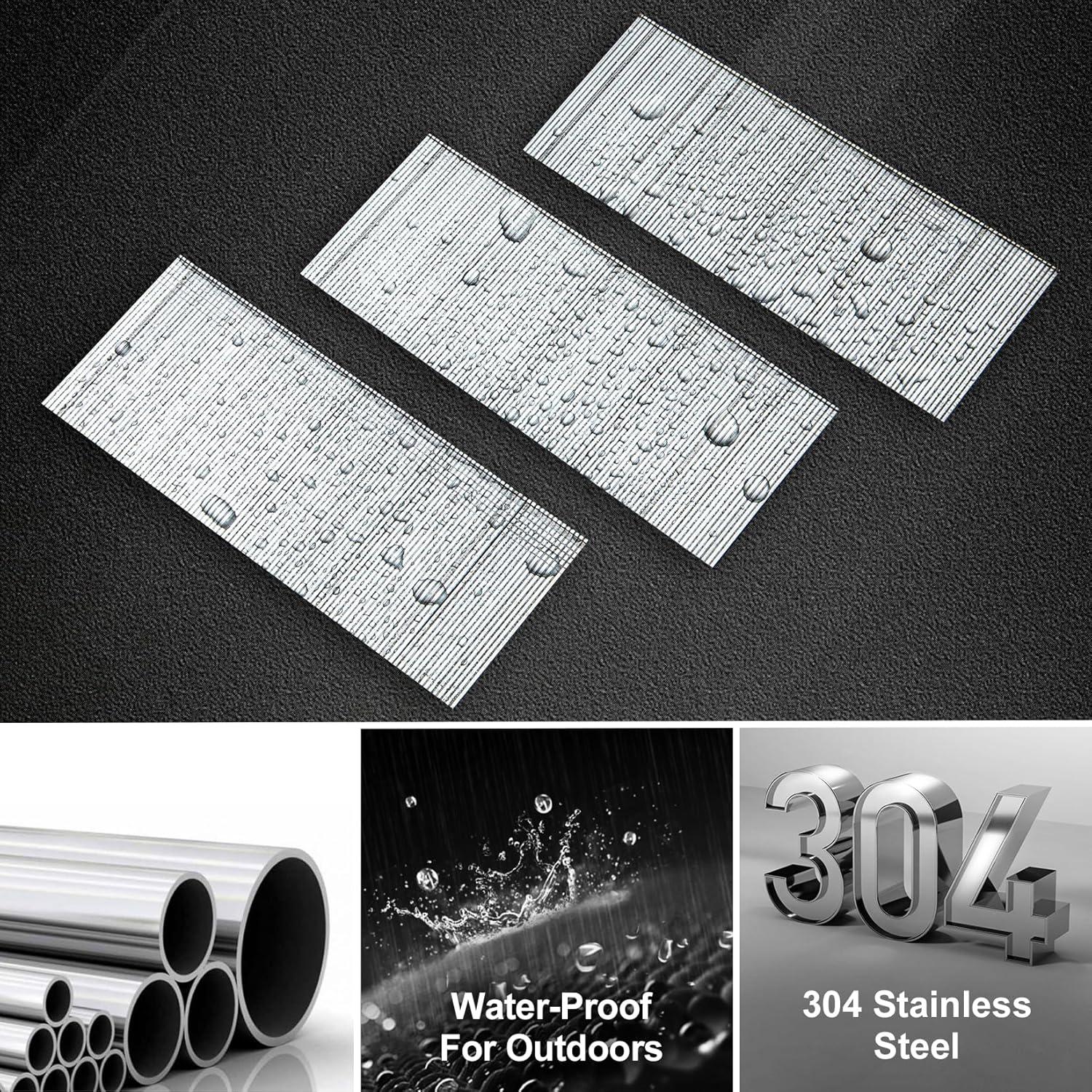 Clavos de Brad Acero Inoxidable 18GA 1200 Piezas 5cm 3cm 1.9cm