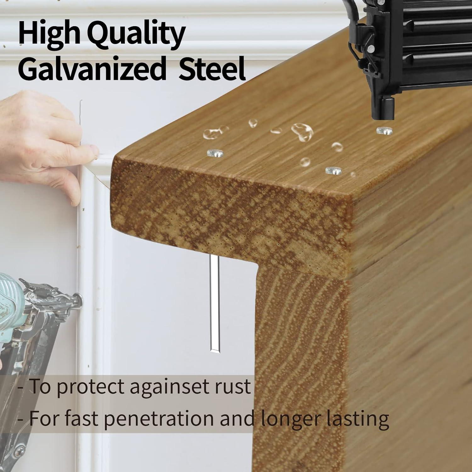 Clavos Brad 18GA Galvanizados PINOZE 5000 Piezas 5 Tamaños