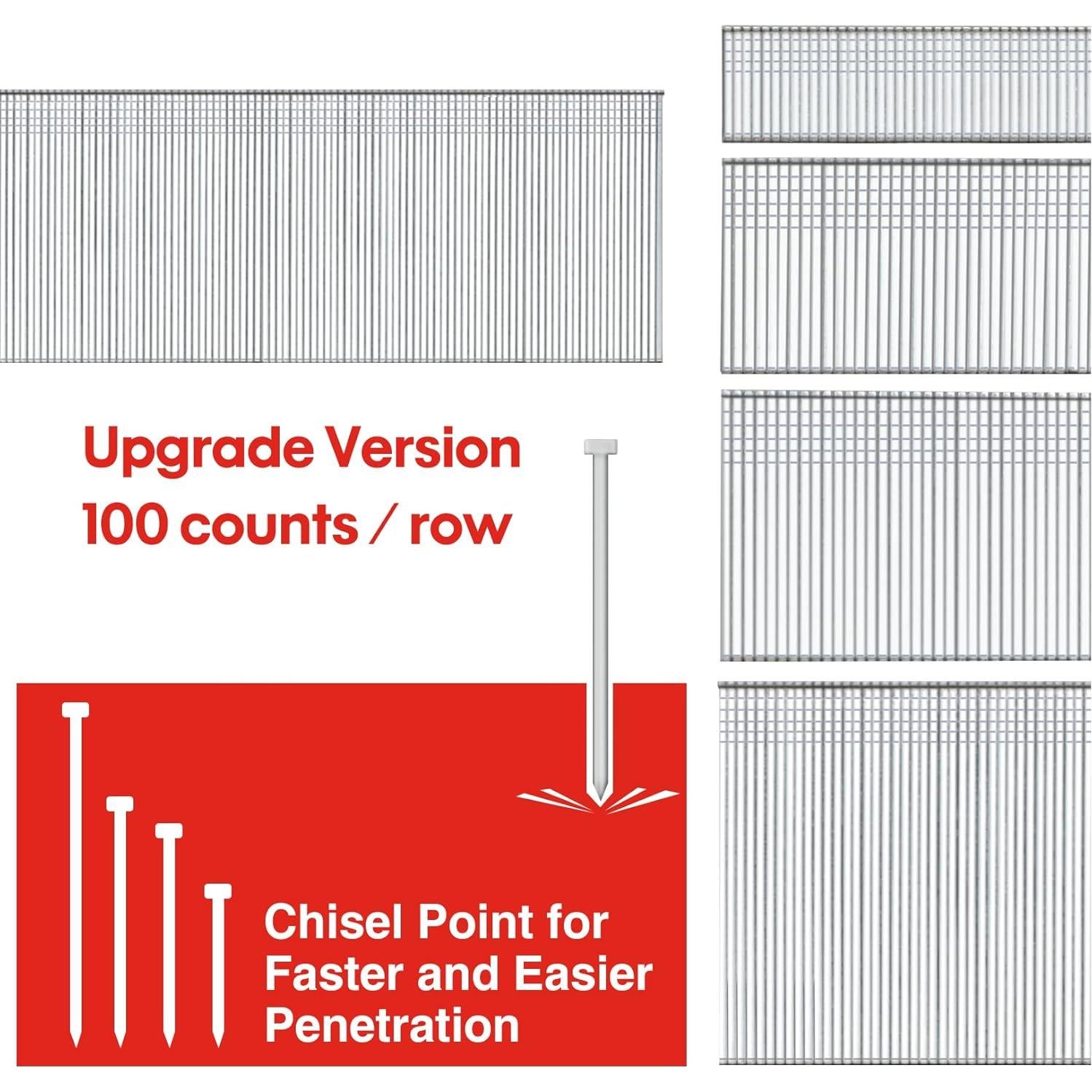 Clavos Brad Galvanizados 18GA Shall - 4000 Cuentas Variados