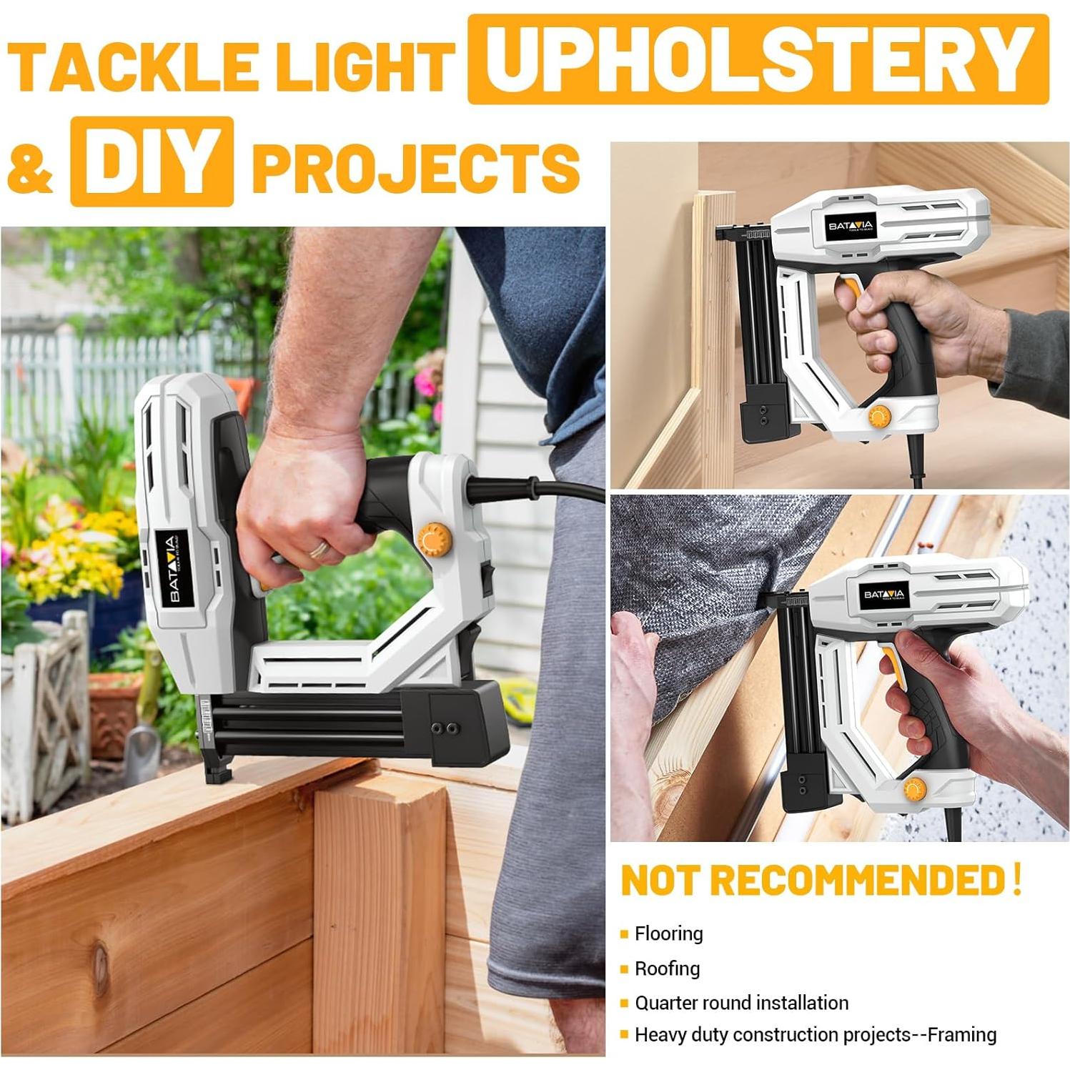 Pistola de Clavos Eléctrica Batavia BTC0040 120V 2-en-1