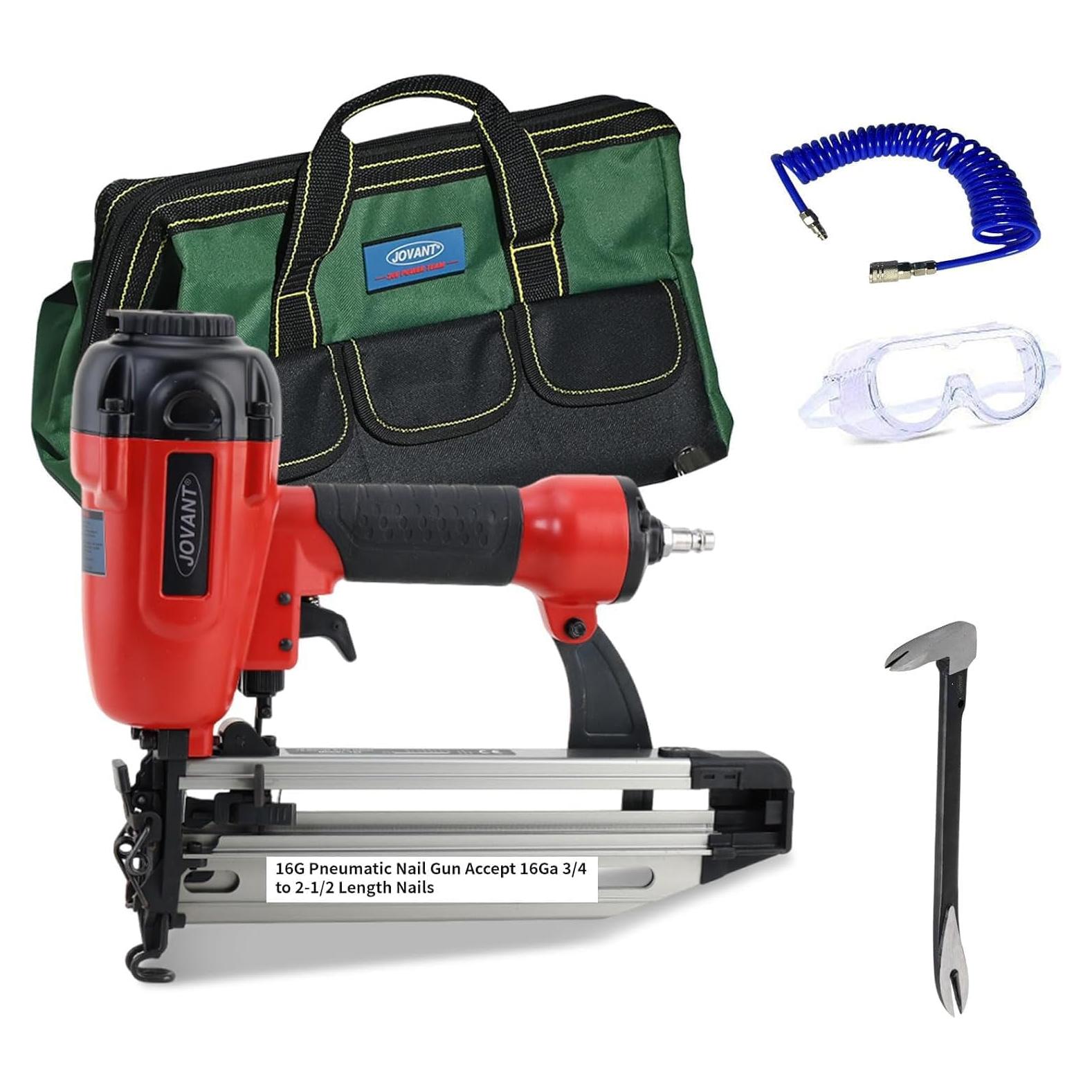 Clavadora Neumática de Acabado Jovant HPJ00202 16G 3/4 a 2.5"