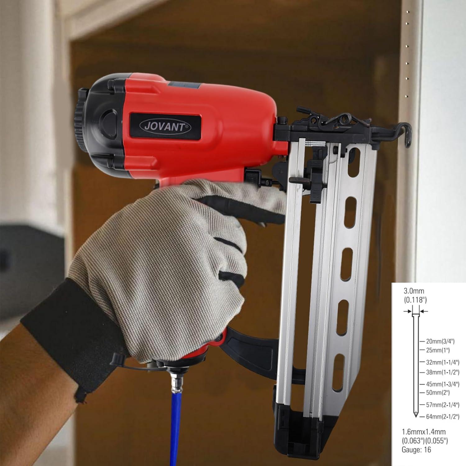 Clavadora Neumática de Acabado Jovant HPJ00202 16G 3/4 a 2.5"