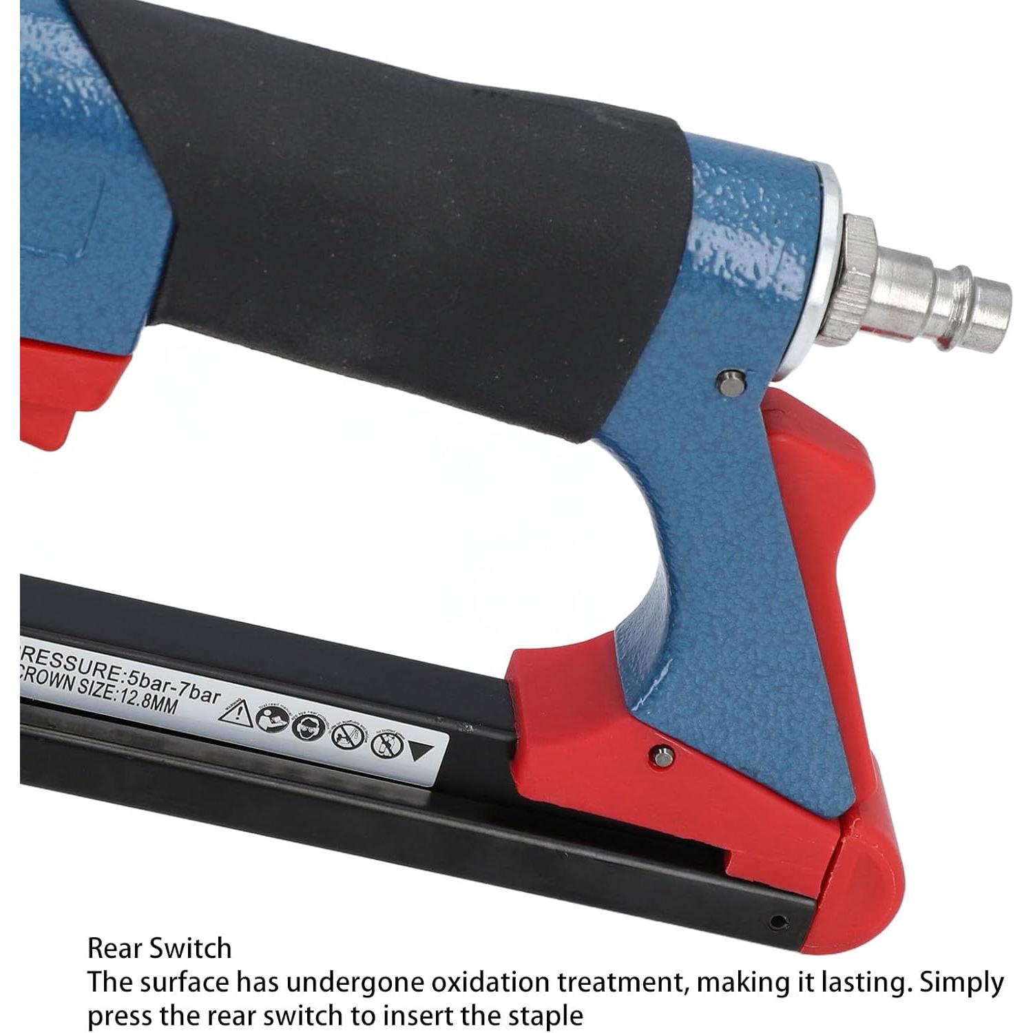Pistola de Grapas Neumática Fockety 140 Grapas 6-16mm