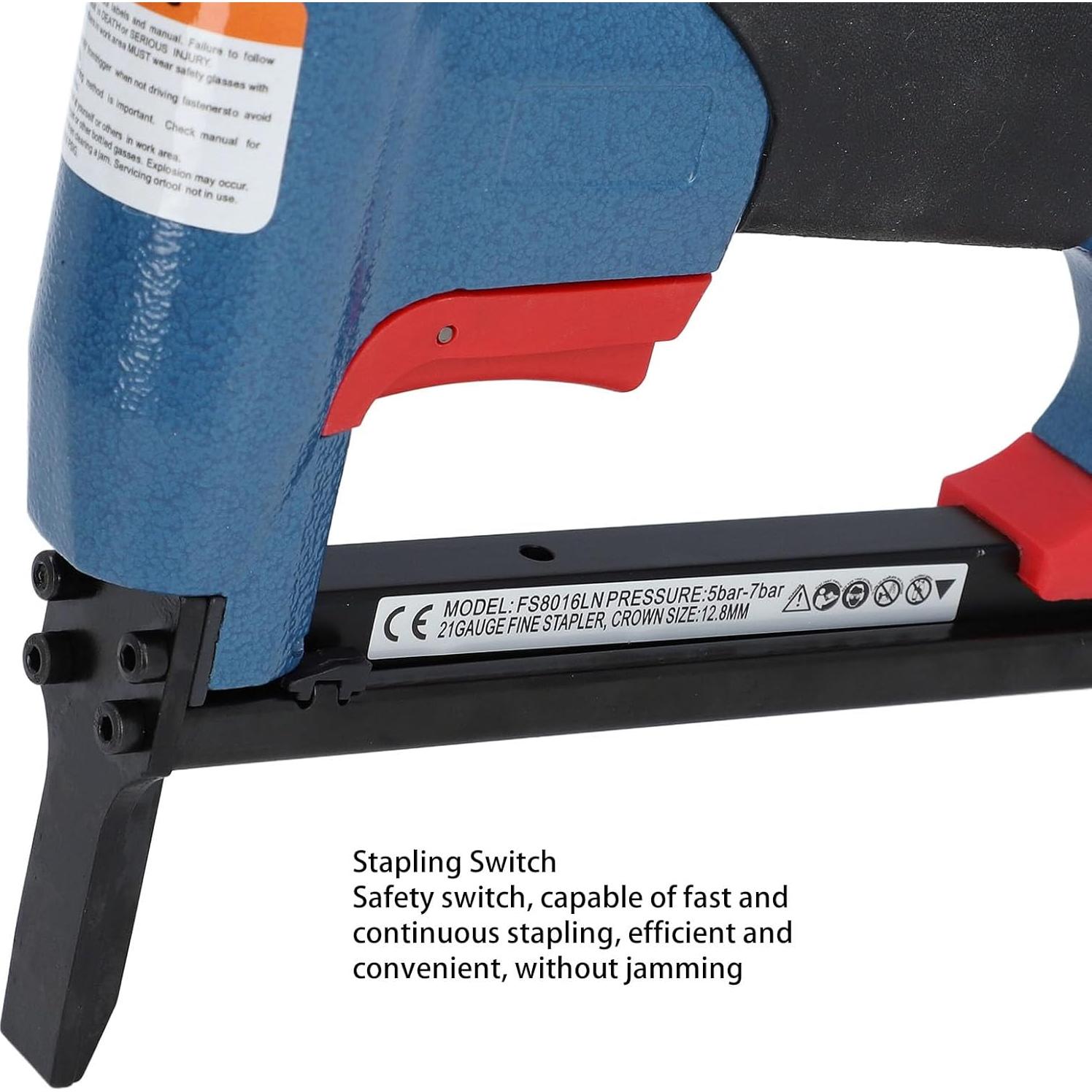 Pistola de Grapas Neumática Fockety 140 Grapas 6-16mm