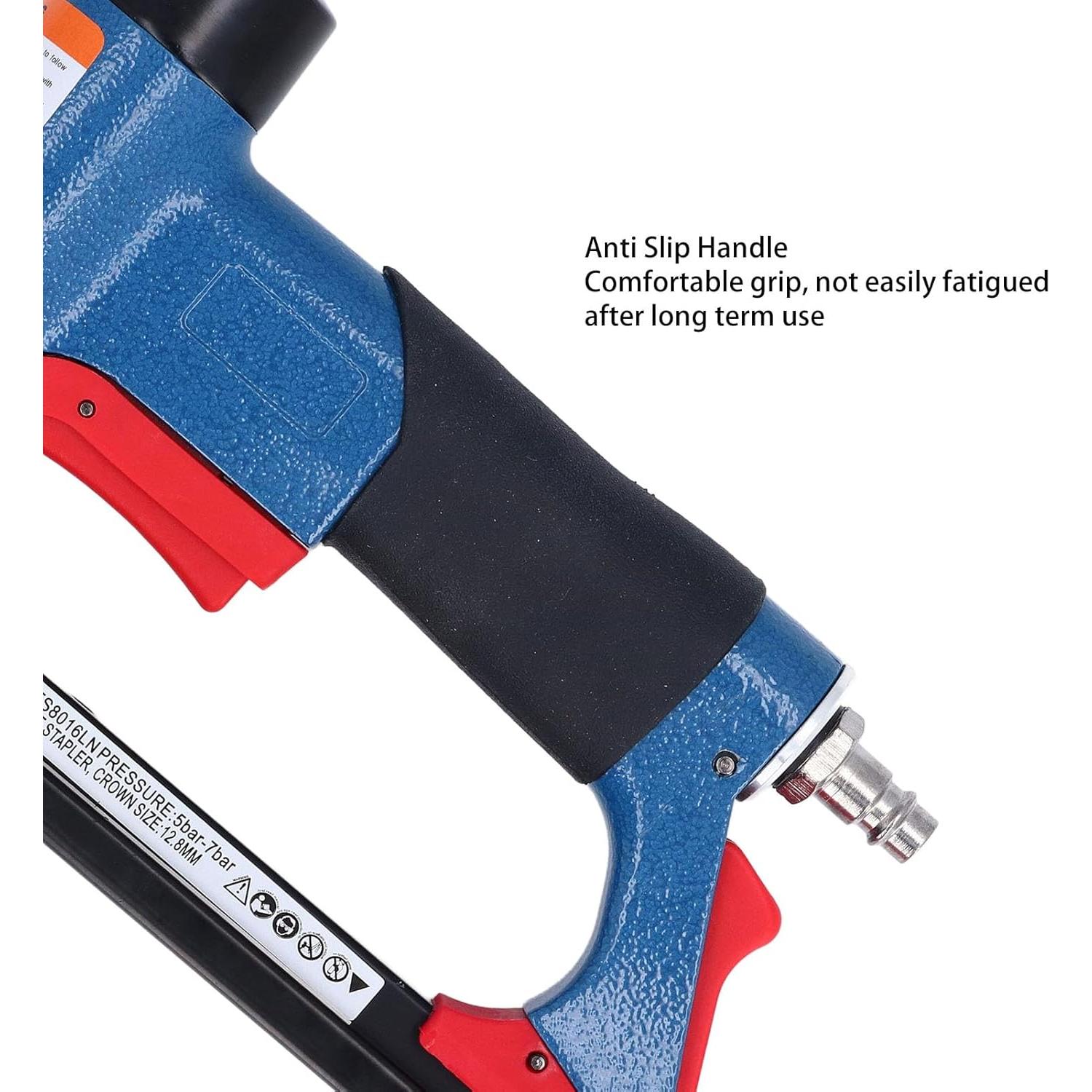 Pistola de Grapas Neumática Fockety 140 Grapas 6-16mm