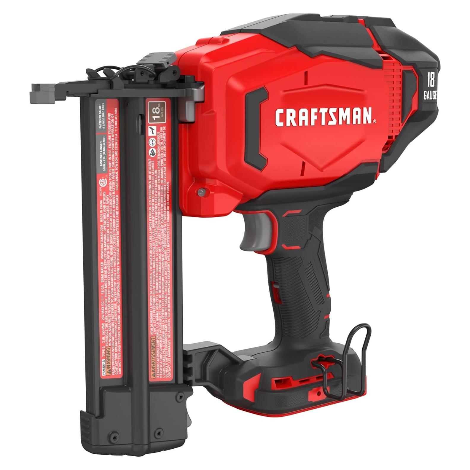 Clavadora Cordless CRAFTSMAN V20 18GA 3.08kg Sin Compresor