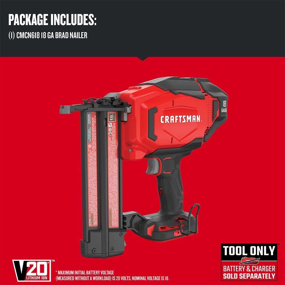 Clavadora Cordless CRAFTSMAN V20 18GA 3.08kg Sin Compresor