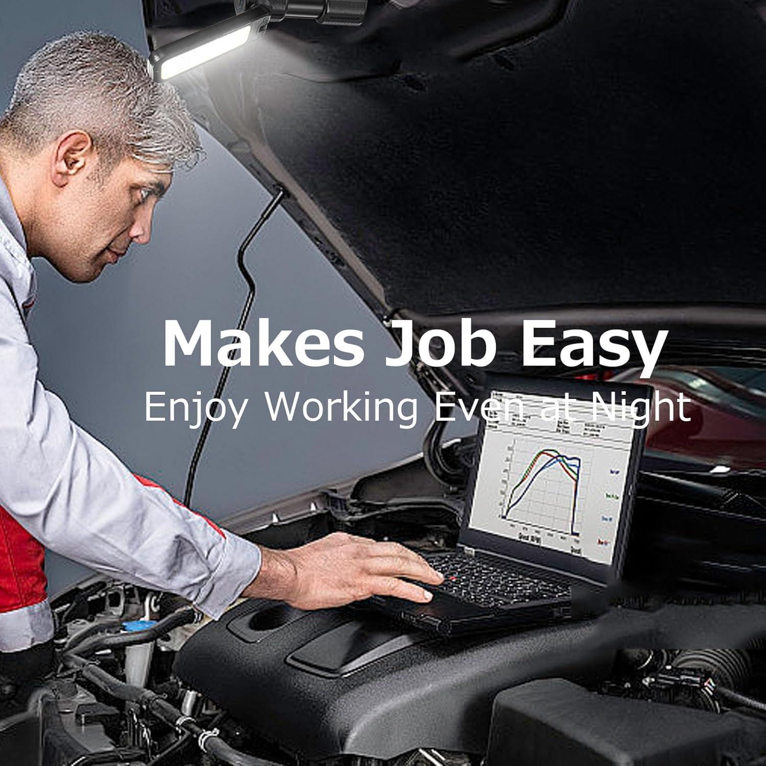 Luz de Trabajo LED Recargable Letour 1500 Lúmenes 2 Pcs