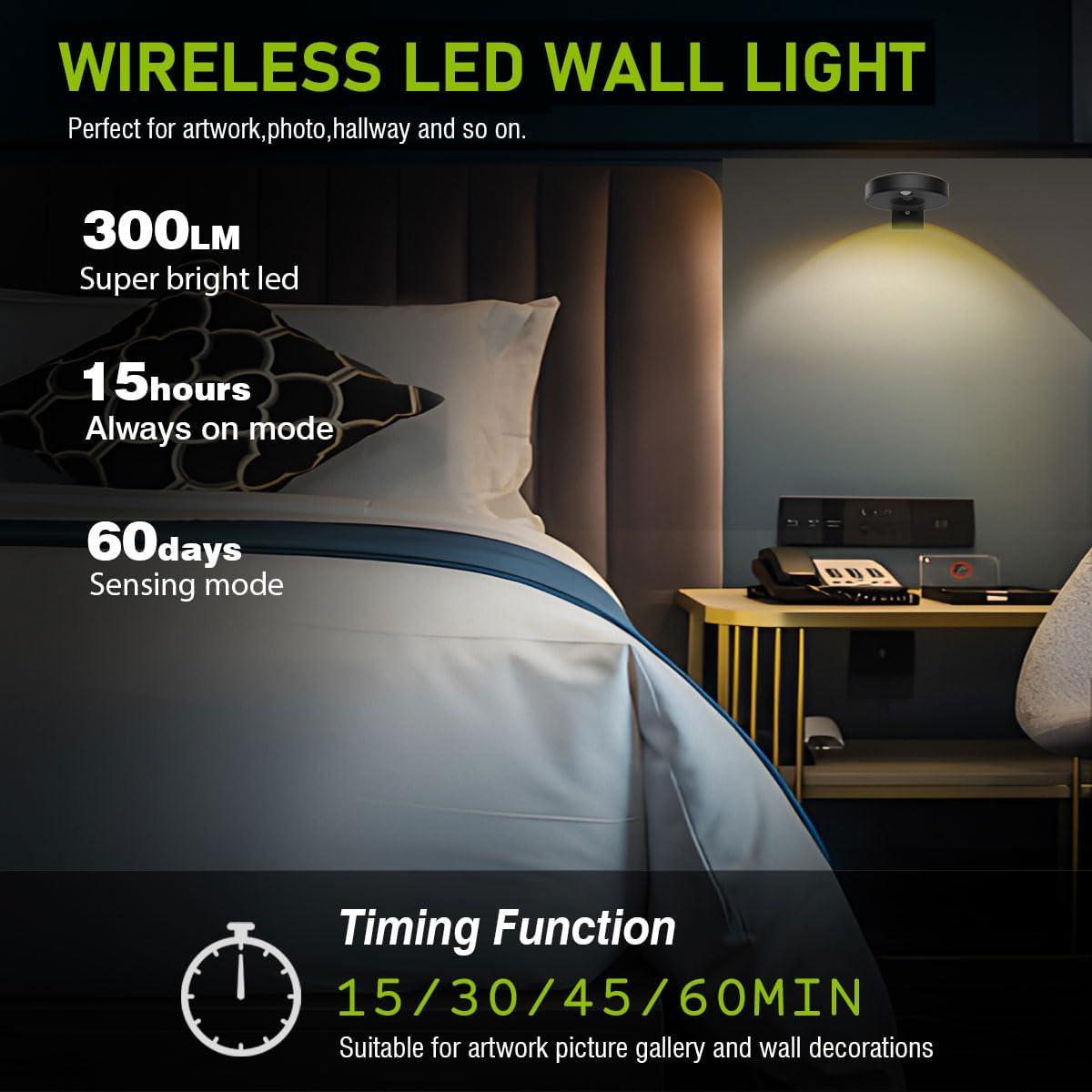 3Pack Luces LED EUIOKUN para Cuadros con Control Remoto