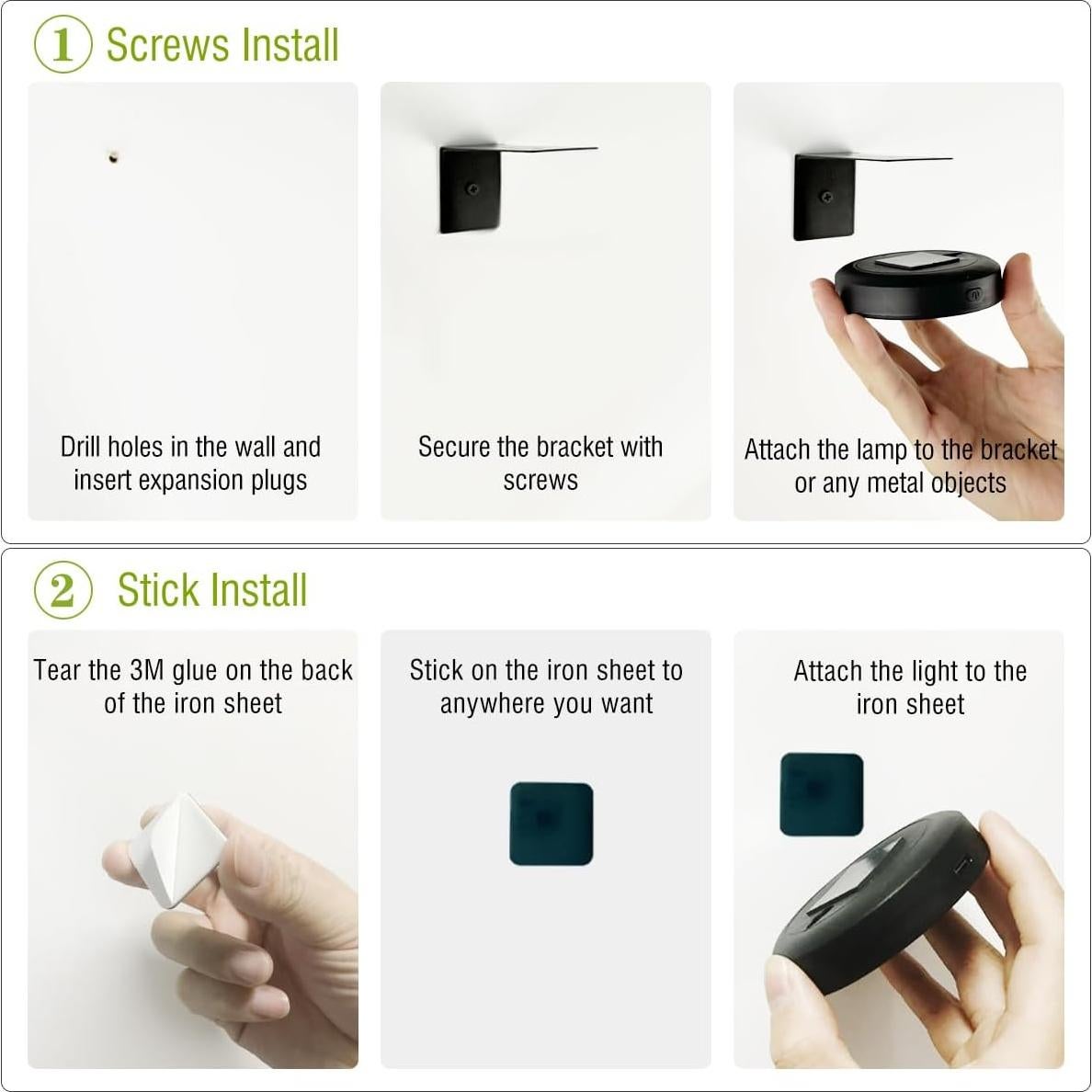 3Pack Luces LED EUIOKUN para Cuadros con Control Remoto