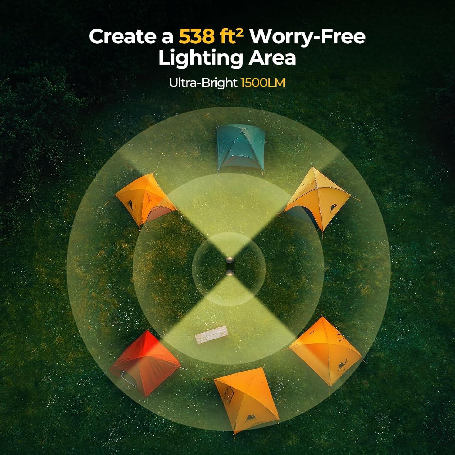 Luz de Trabajo Recargable BougeRV AL05 PRO 1500LM LED Magnética