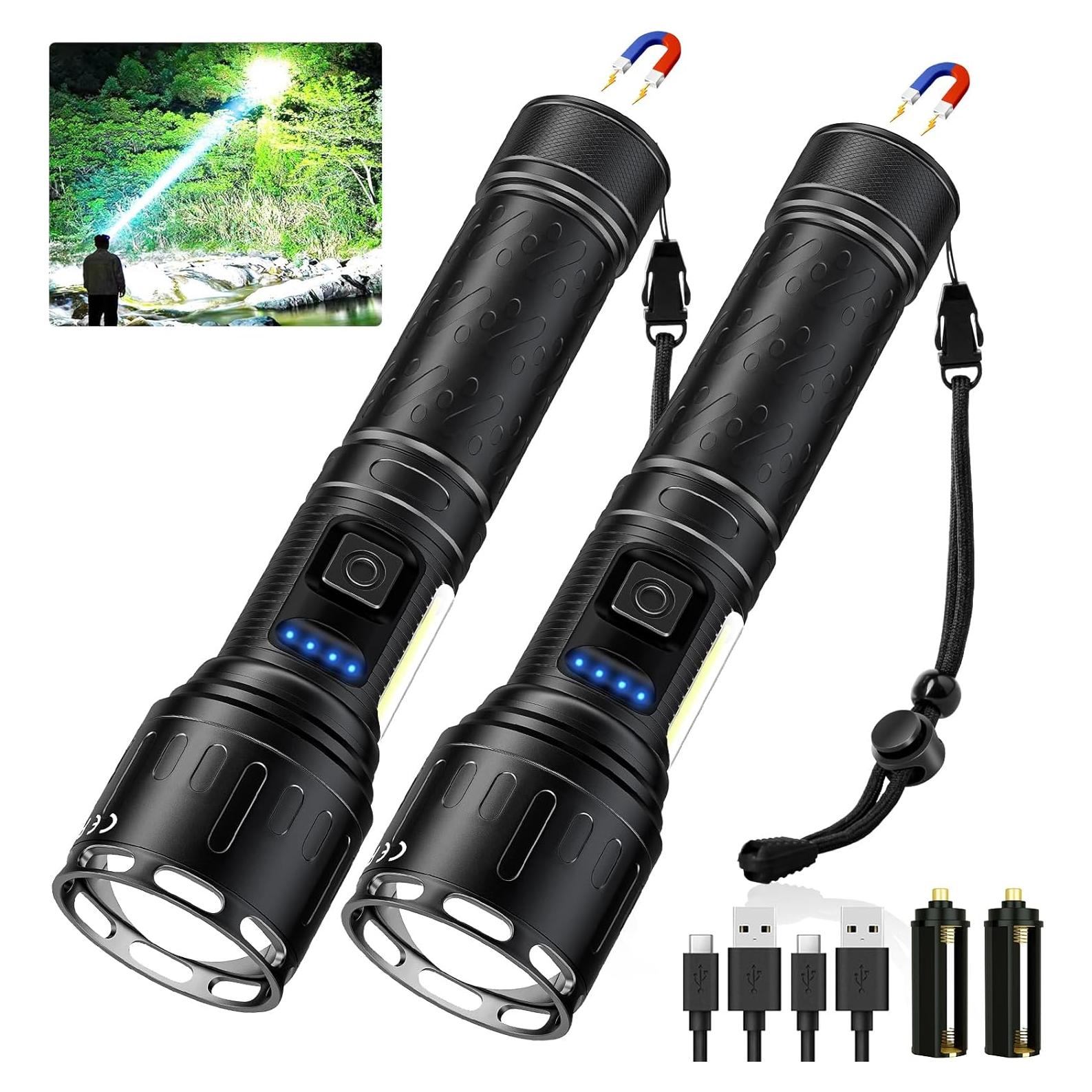 Linterna LED Recargable Banral K-2303-B 8 Modos 5000mAh