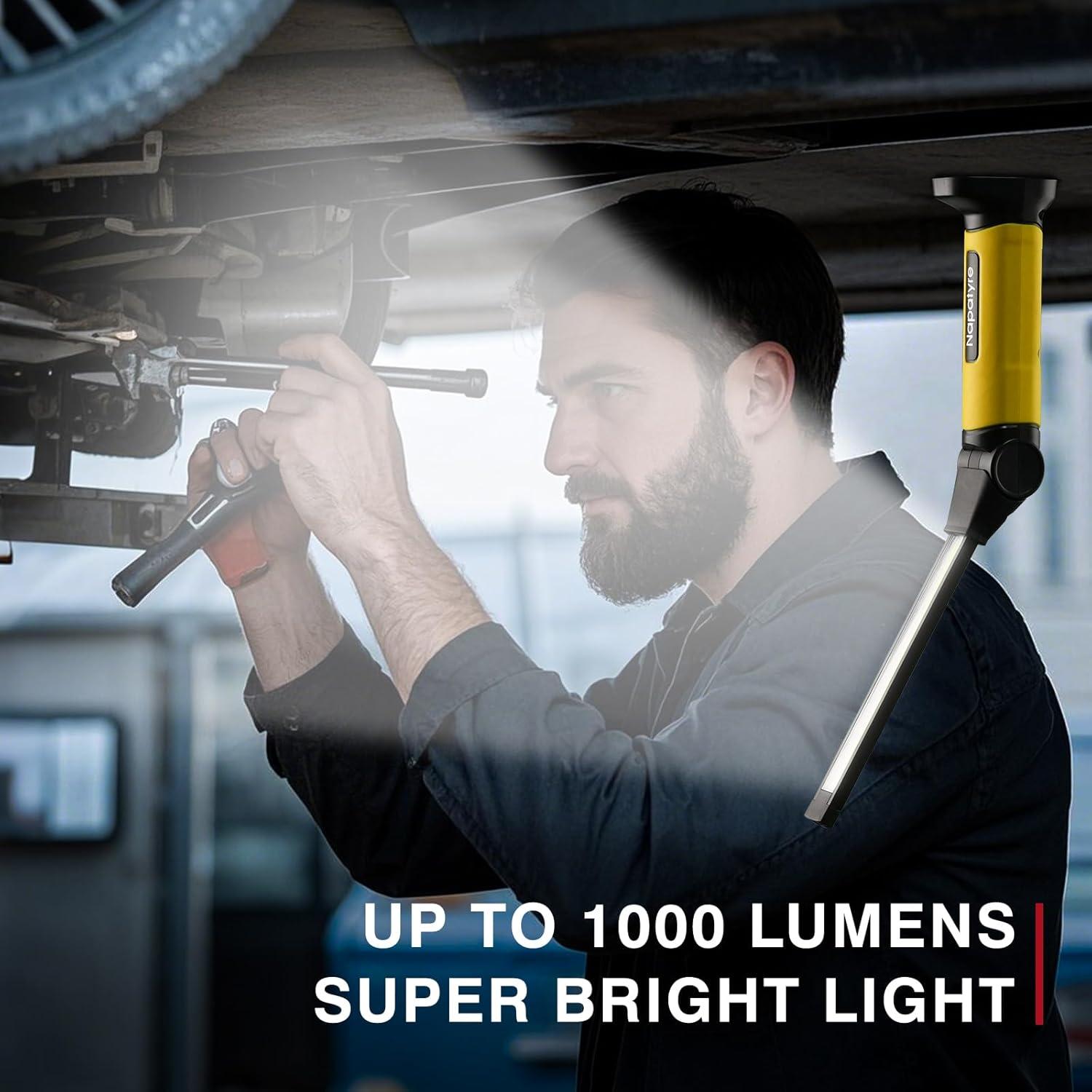 Luz de Trabajo LED Napatyre 1000 Lúmenes Recargable 2 Pzas