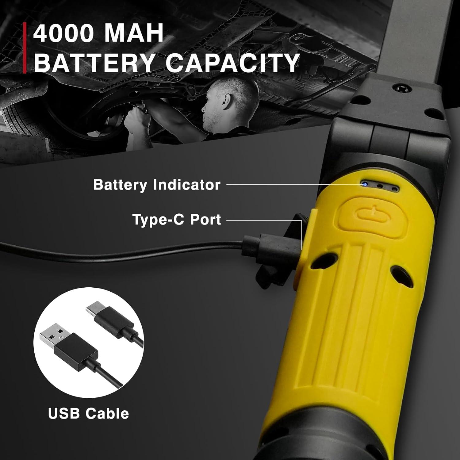 Luz de Trabajo LED Napatyre 1000 Lúmenes Recargable 2 Pzas