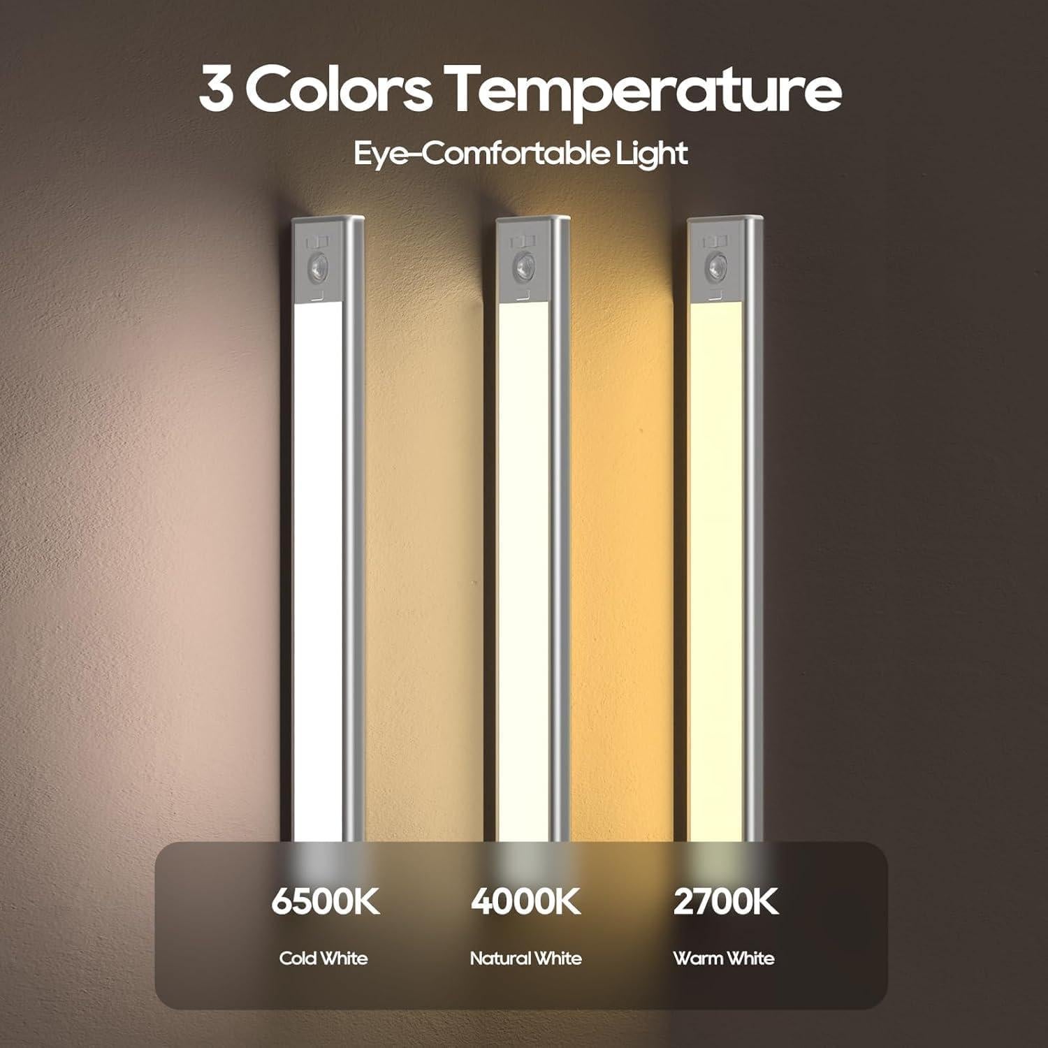 Paquete de 2 Luces Bajo Gabinete DiDiSky LED Recargables