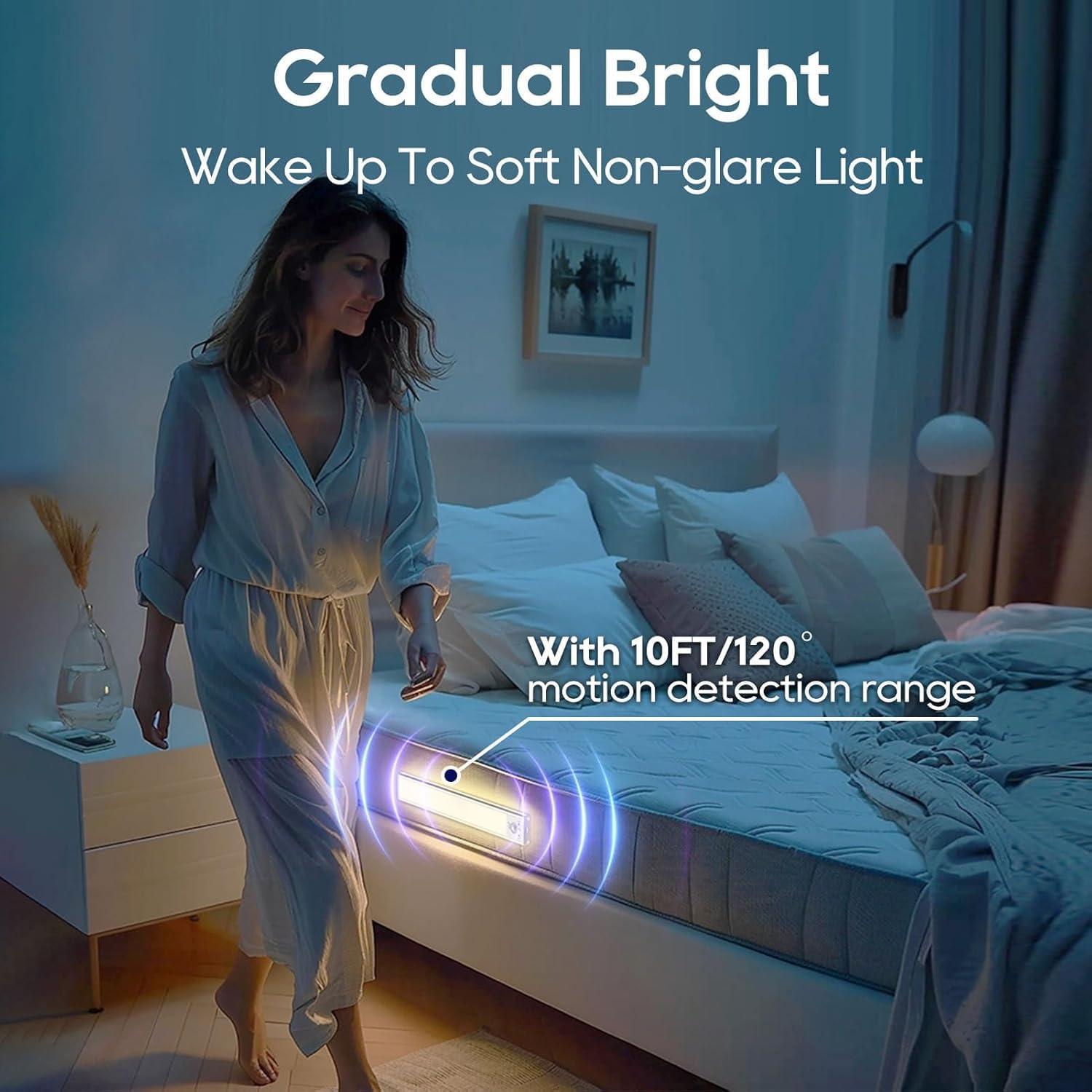 Paquete de 2 Luces Bajo Gabinete DiDiSky LED Recargables