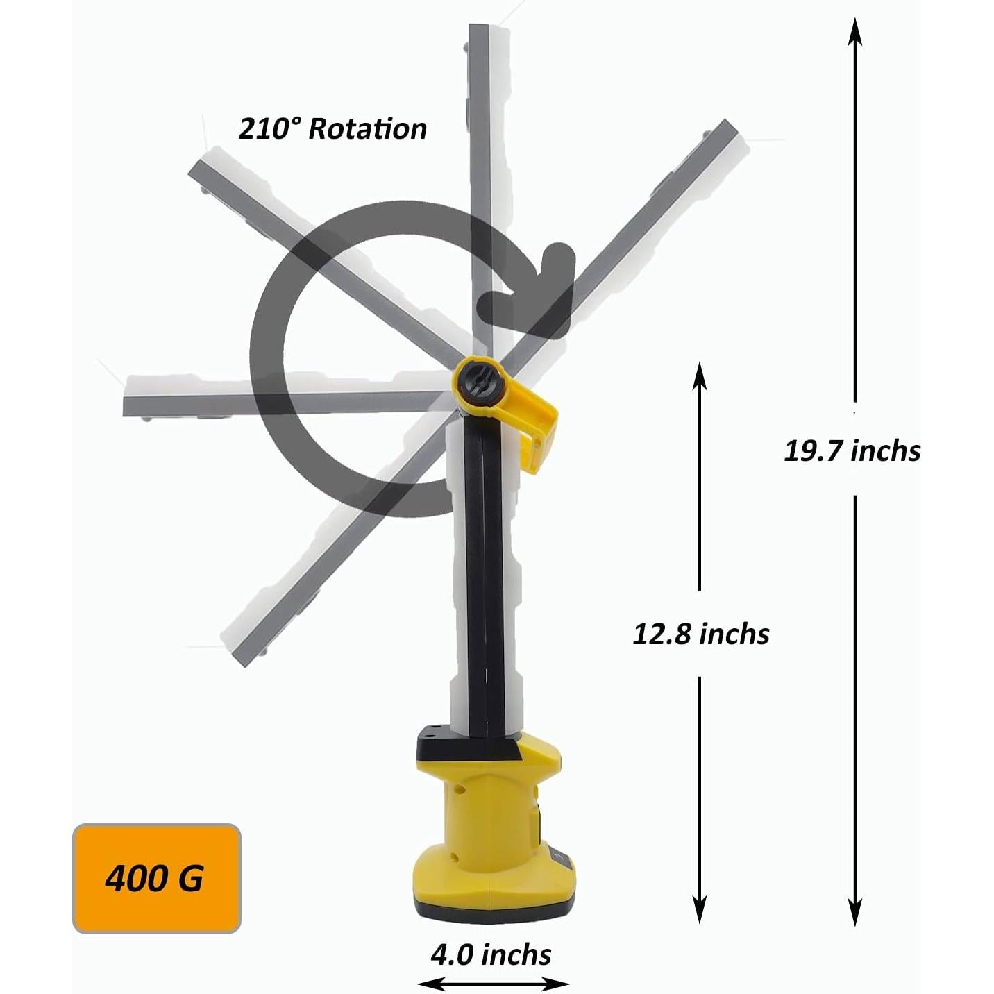 Luz de Trabajo LED Recargable TATA CRWL-01 1500 Lúmenes
