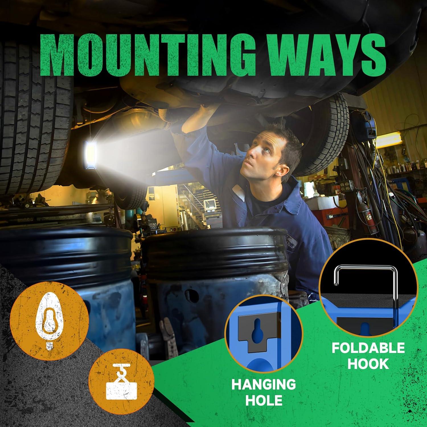 Luz de Trabajo LED Recargable WARSUN 40W 1500 Lúmenes