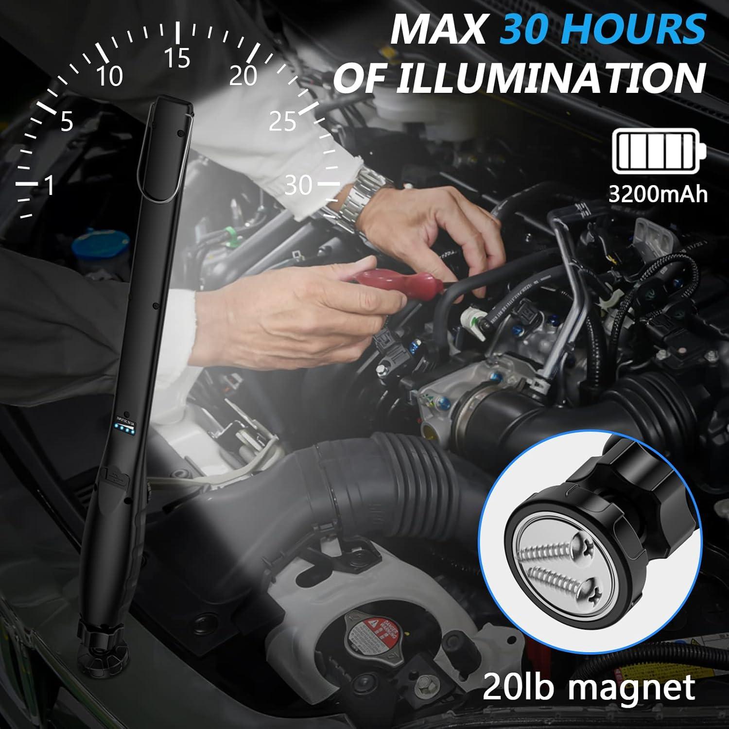 Luz de Trabajo LED NileBoom 800 Lúmenes Recargable 2 Pack