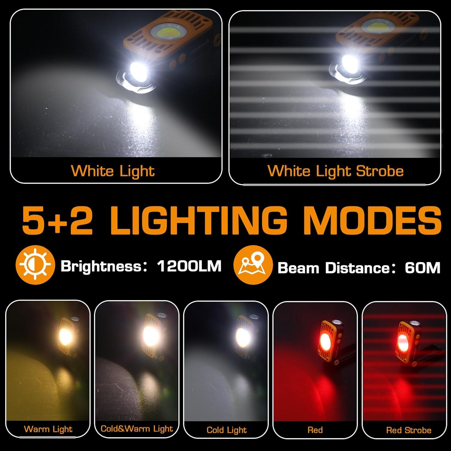 Luz de Trabajo Plegable Recargable EverBrite 1200 Lúmenes