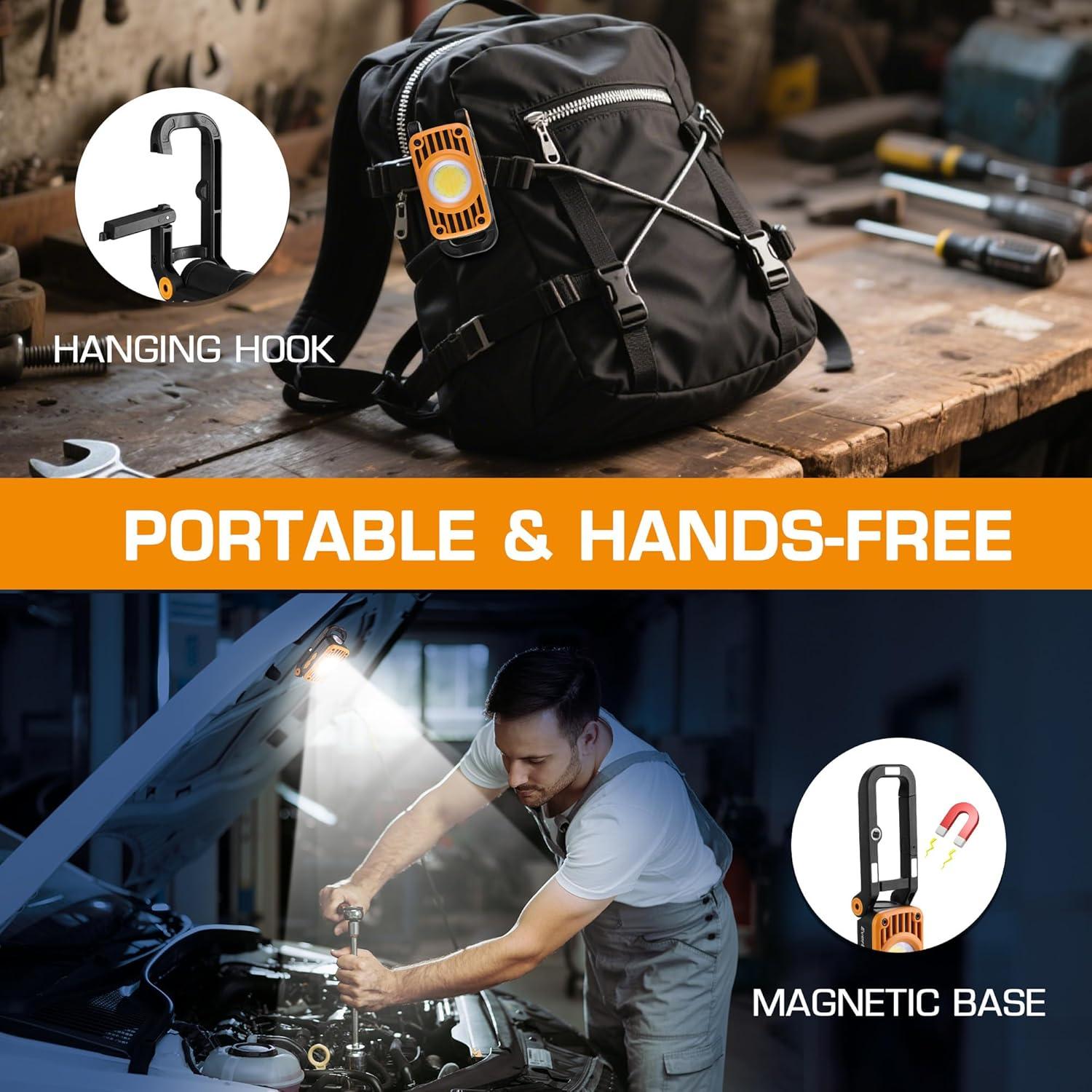 Luz de Trabajo Plegable Recargable EverBrite 1200 Lúmenes