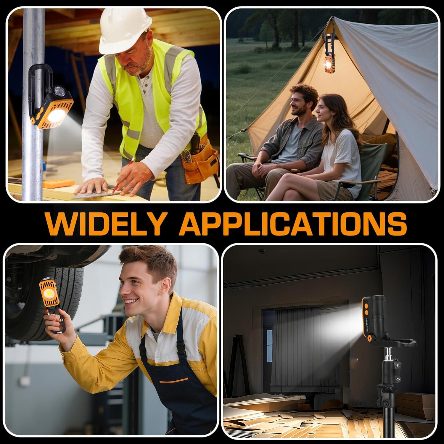 Luz de Trabajo Plegable Recargable EverBrite 1200 Lúmenes