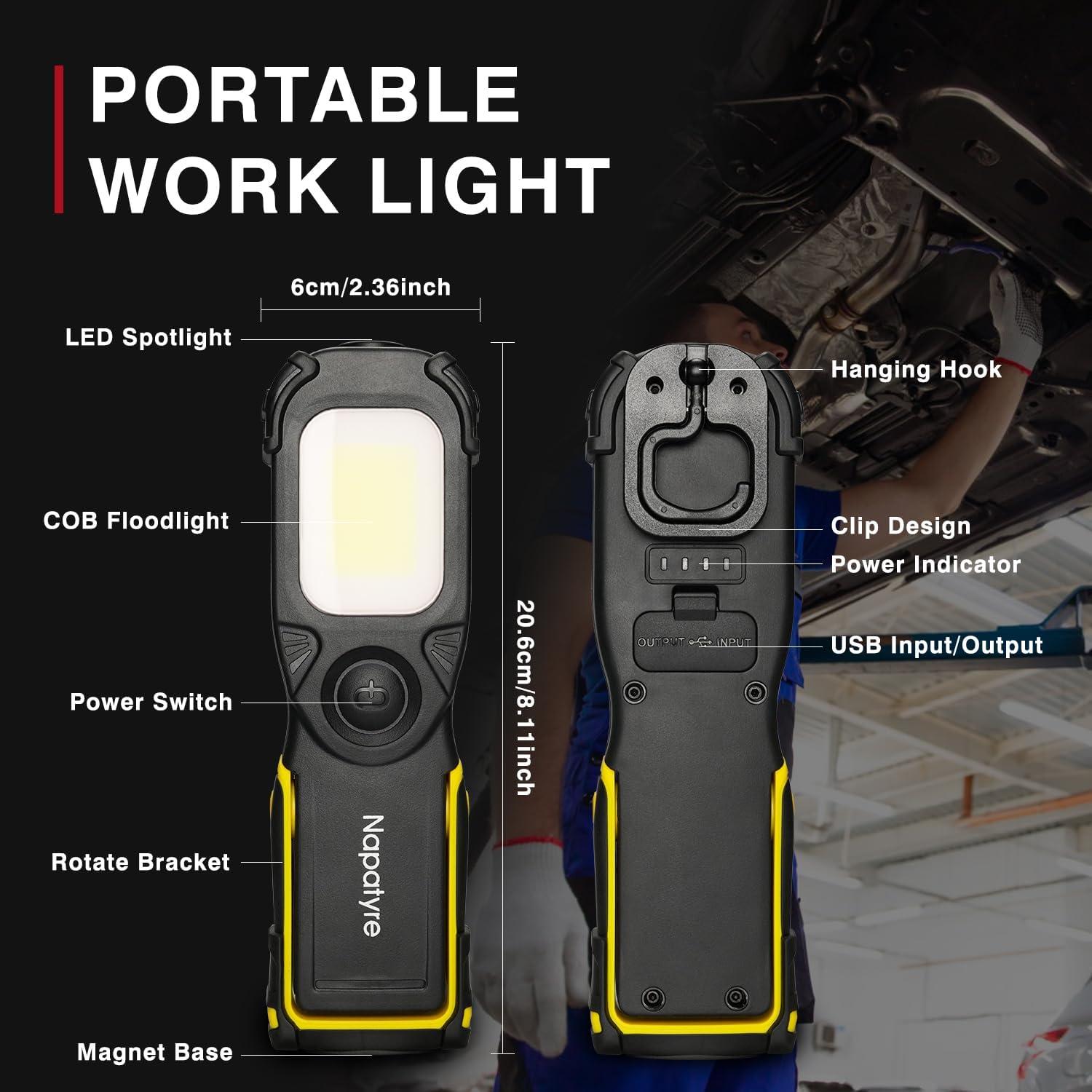 Luz de Trabajo LED Recargable Napatyre 5200mAh 1000LM