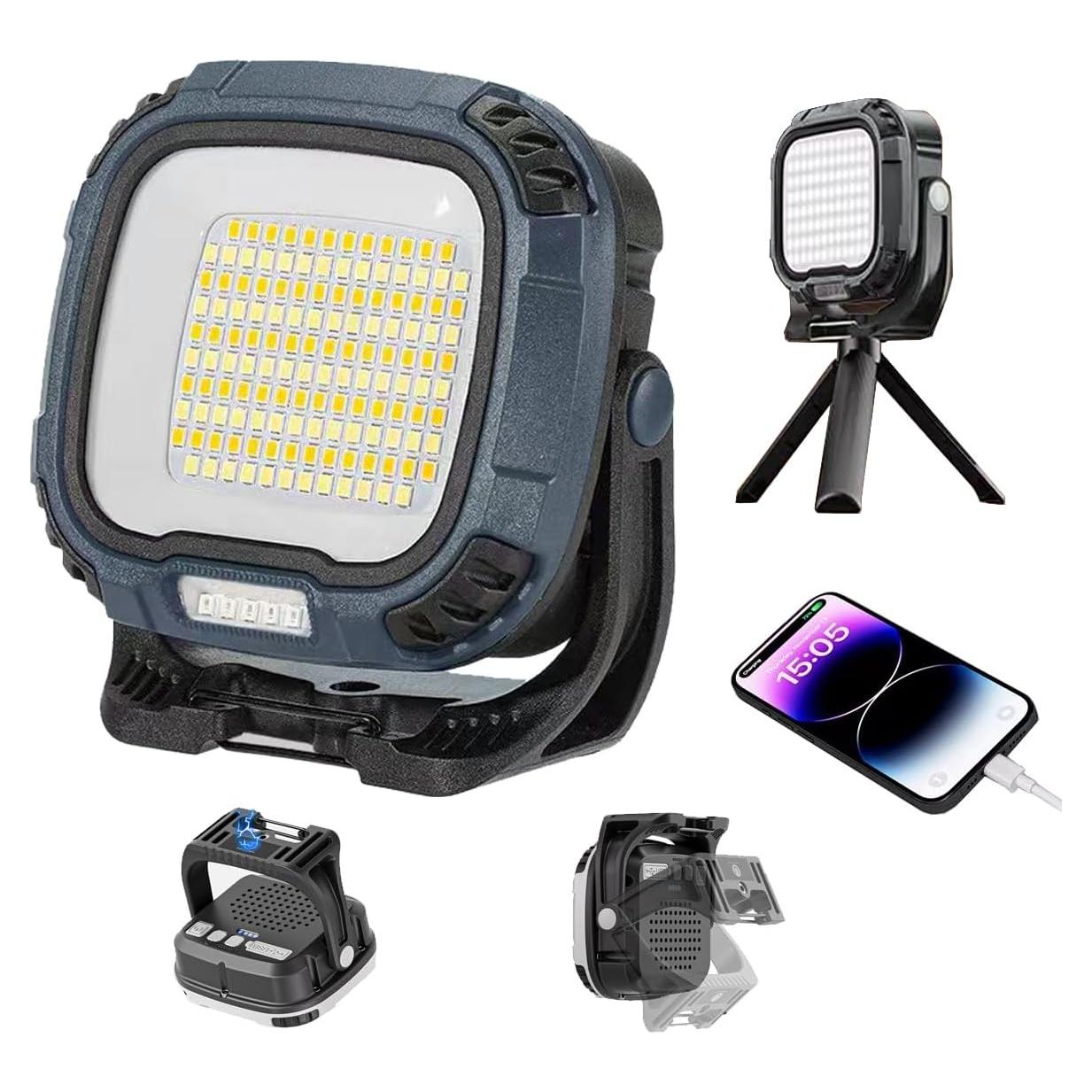 Luz de trabajo LED recargable DXSAWA 2500LM IP65 portátil