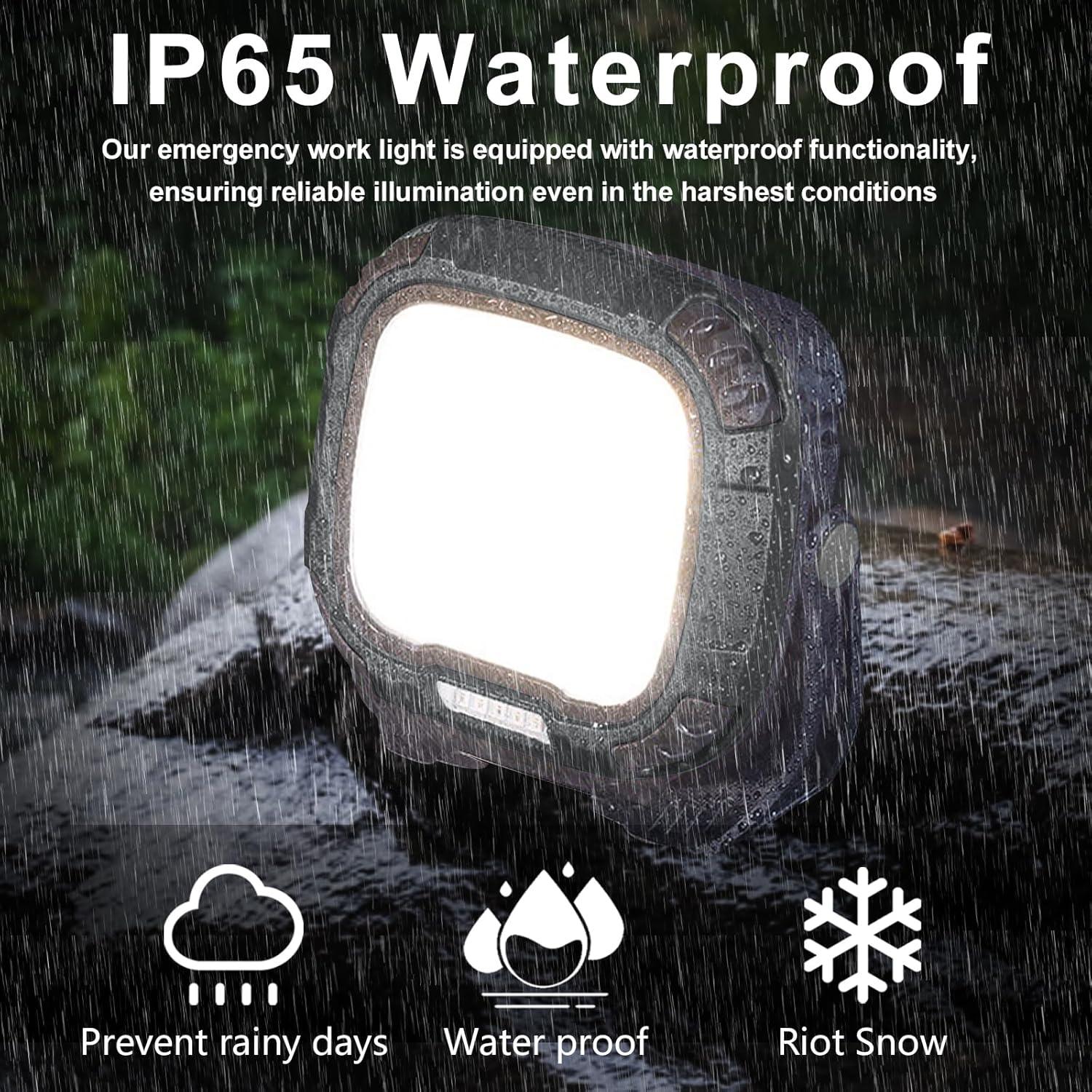 Luz de trabajo LED recargable DXSAWA 2500LM IP65 portátil