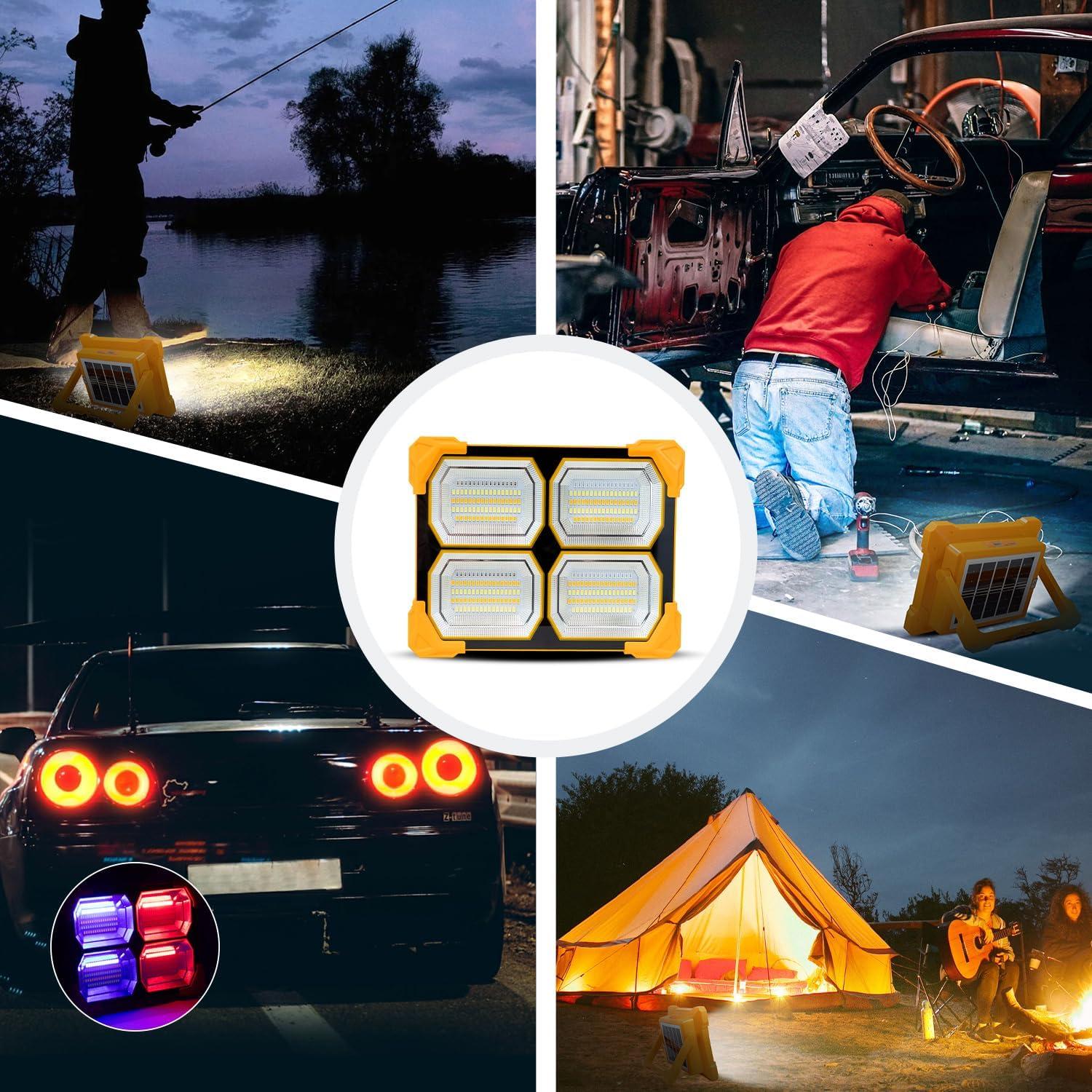 Luz Solar de Trabajo LED Kifflux 300W Recargable IP66