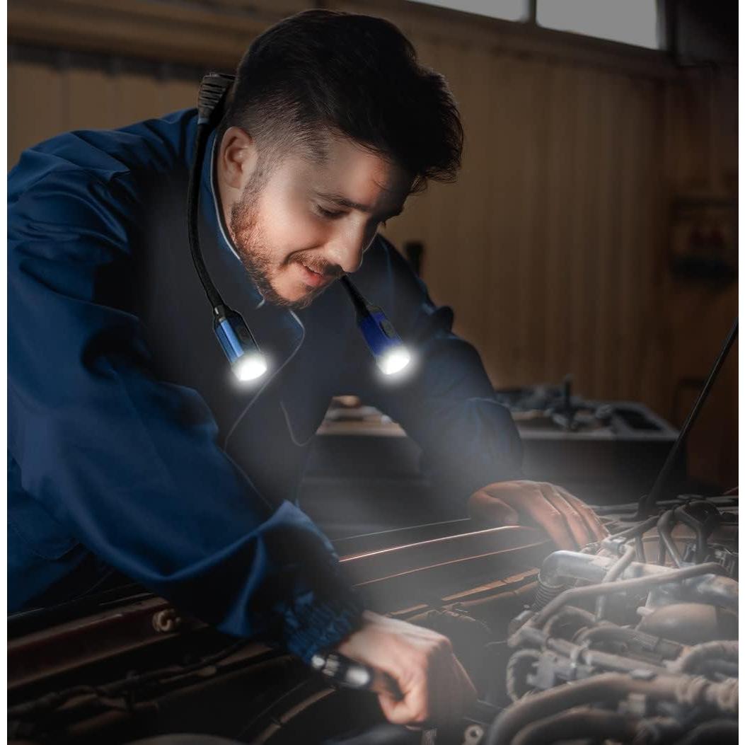 Luz de Trabajo de Cuello Recargable NextLED NT-6633 IPX4 2000mAh