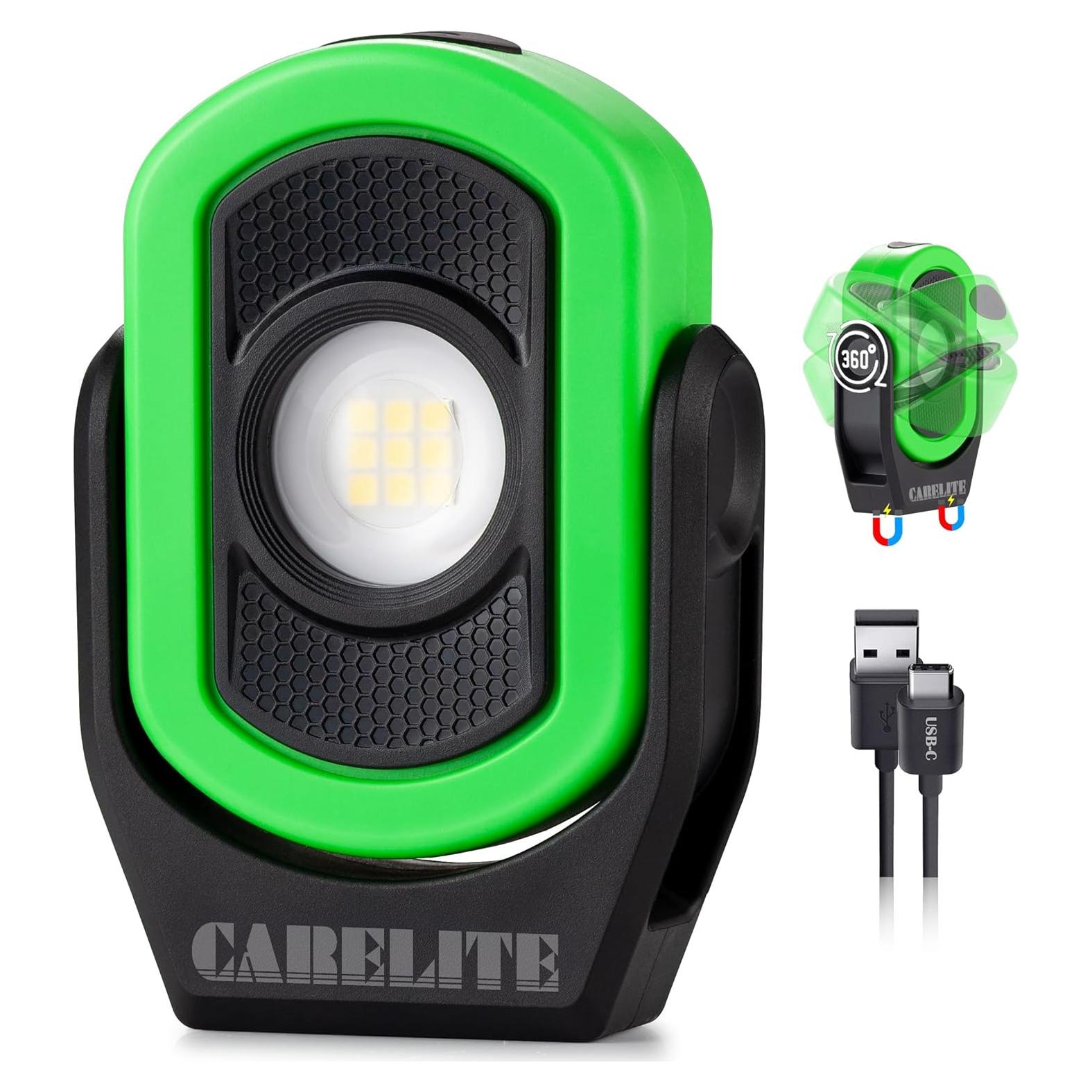 Luz de Trabajo LED Carelite 780 Lúmenes Verde 3 Modos