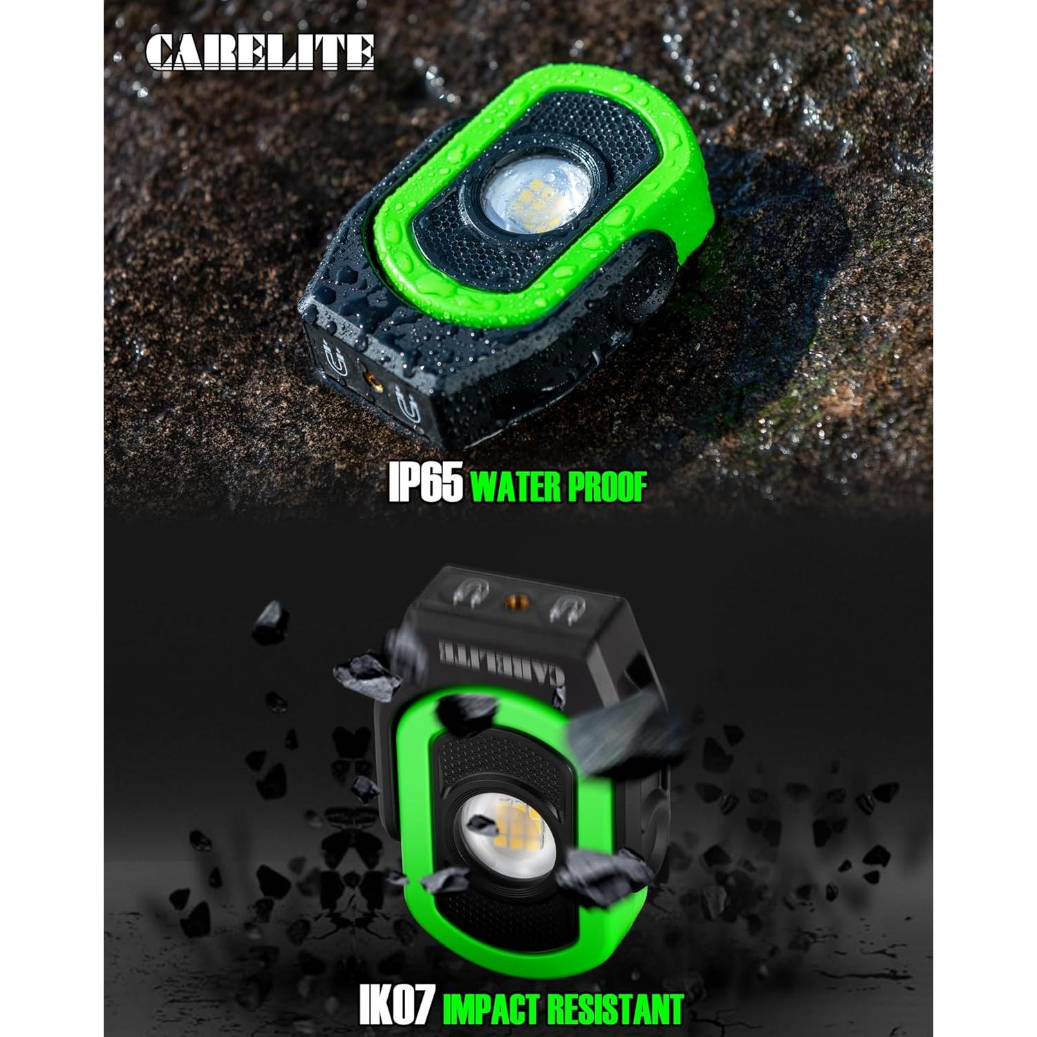 Luz de Trabajo LED Carelite 780 Lúmenes Verde 3 Modos