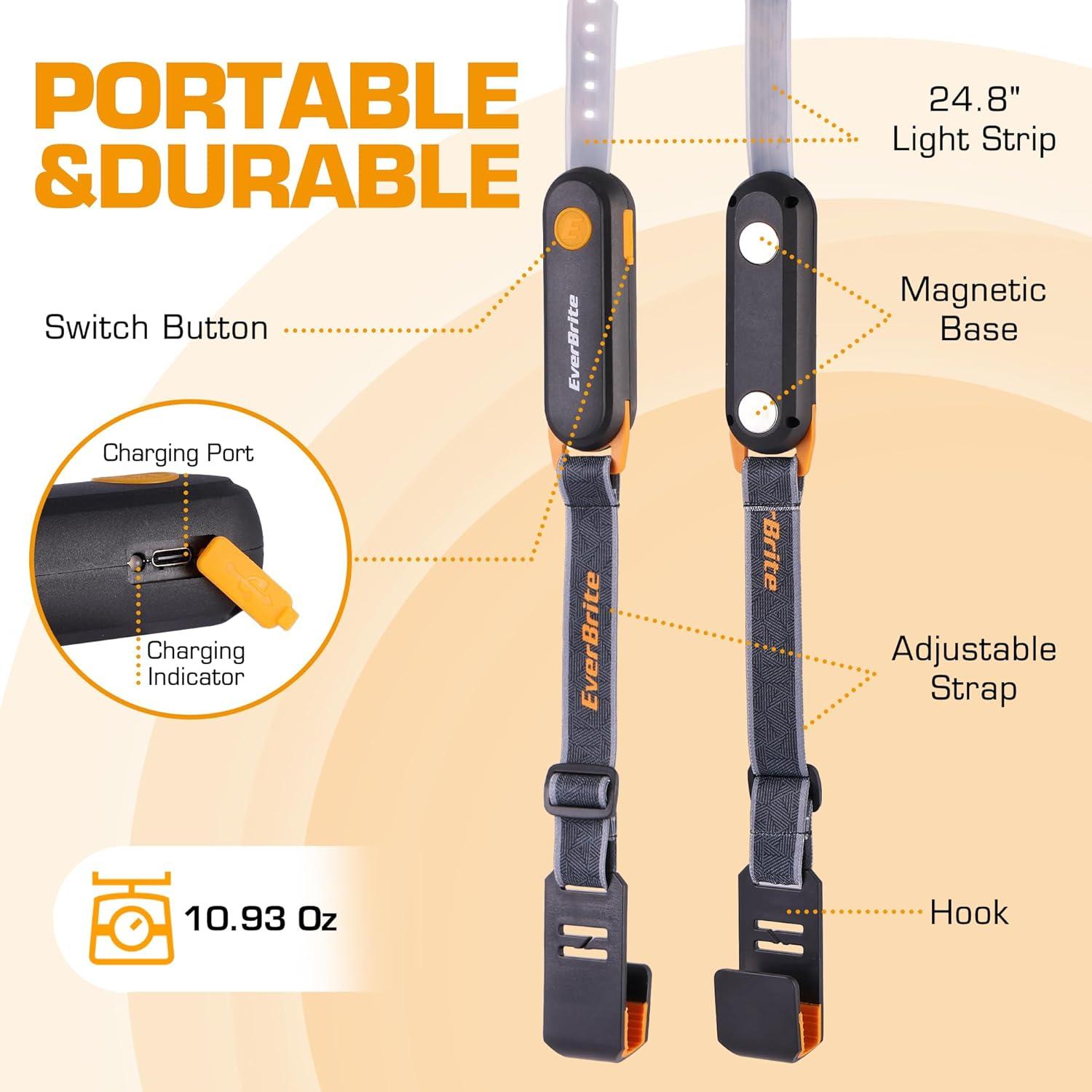 Luz de Trabajo Recargable LED EverBrite con Base Magnética