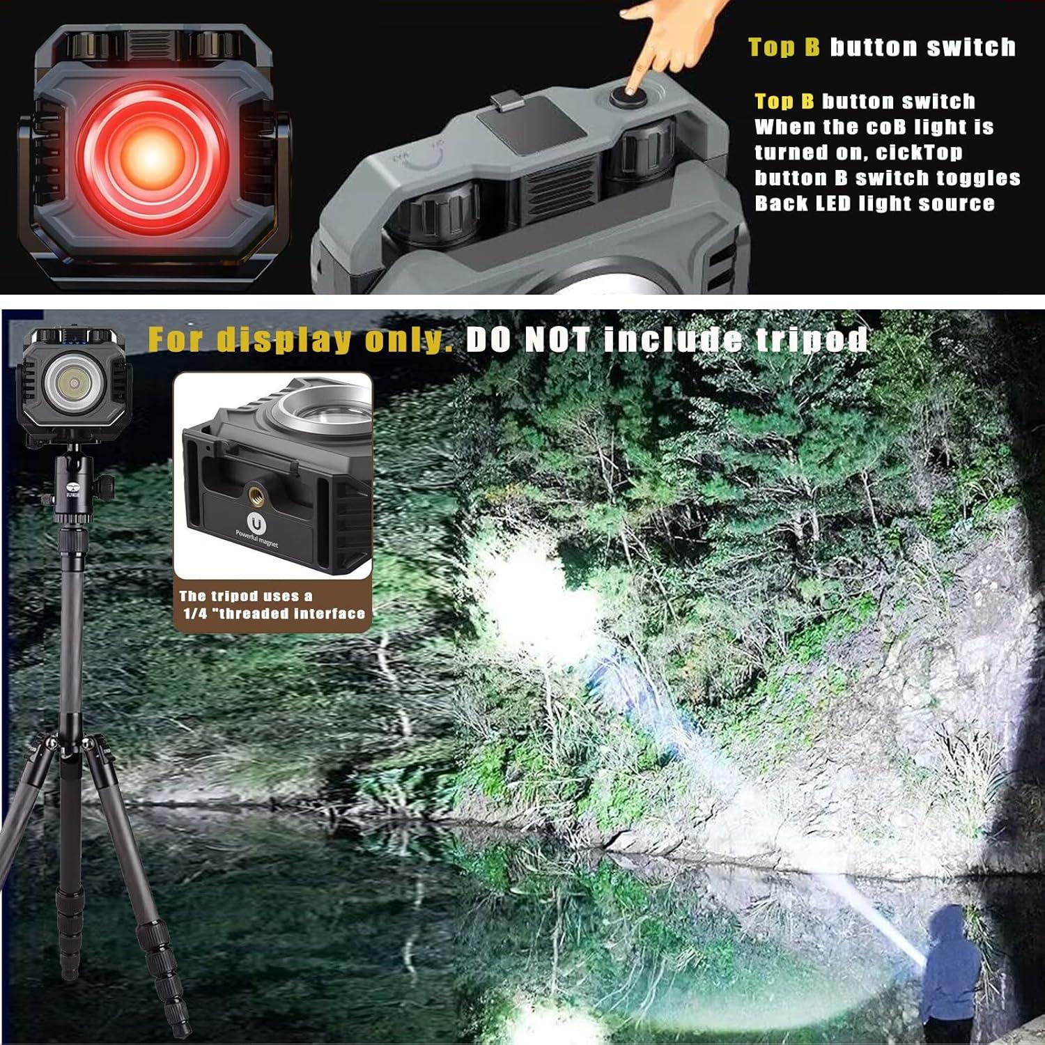 Linterna LED recargable EzoLife K786 8000LM a prueba de agua