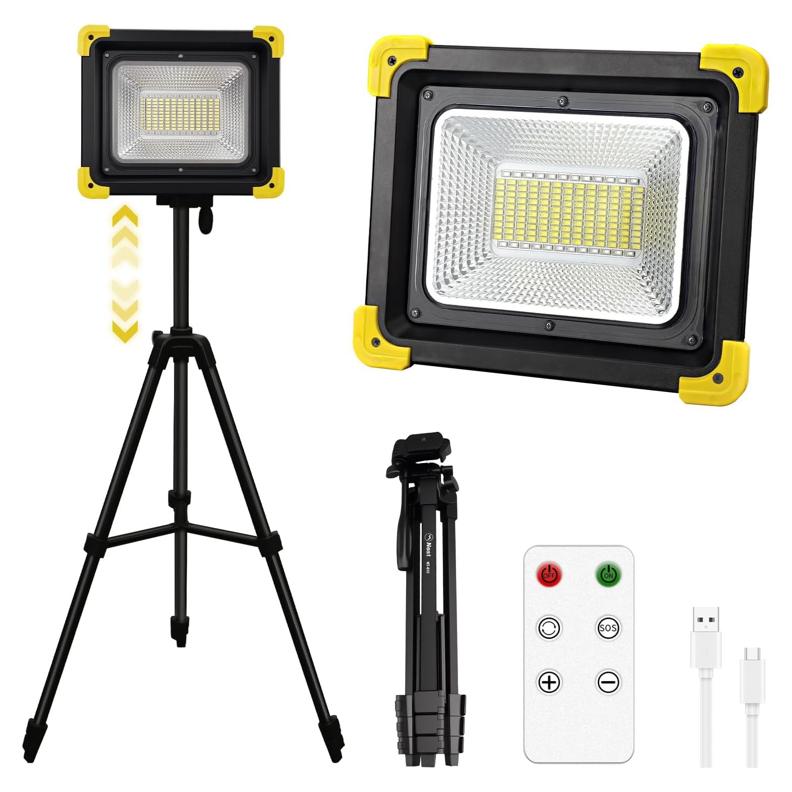 Luz de Trabajo Recargable KINQILIN 29000LM IP65 con Control Remoto