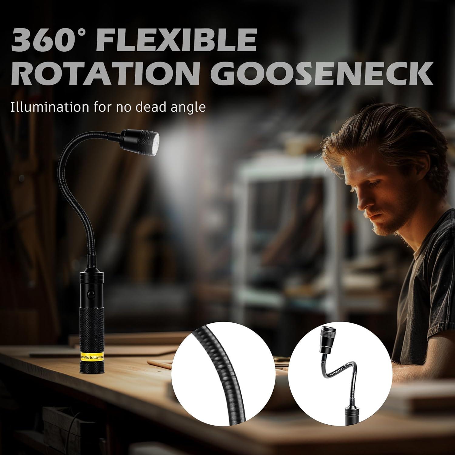 Luz de Trabajo LED Favorlite 500 Lúmenes Magnética Flexible