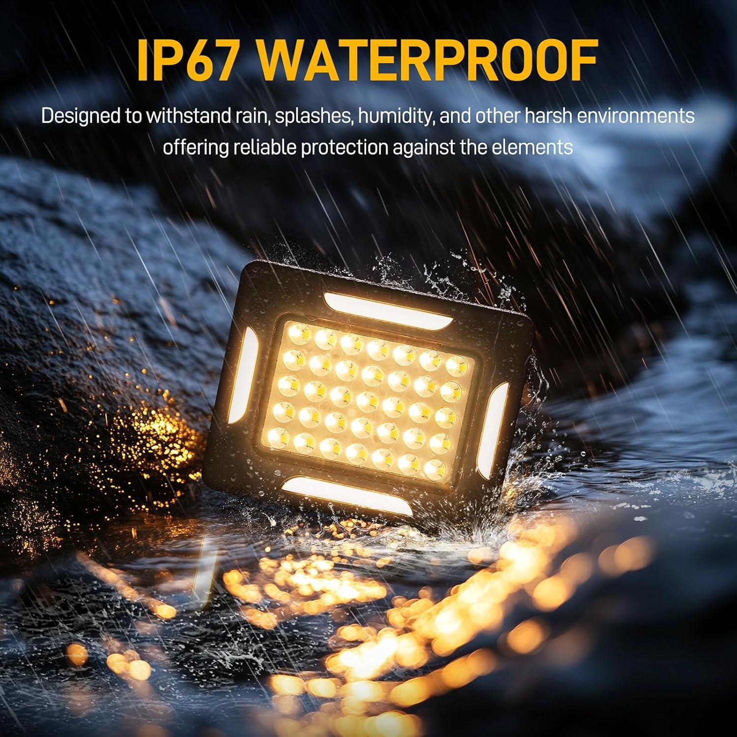 Luz de Camping LED Solar Berzfasa 2000LM IP67 5 Modos