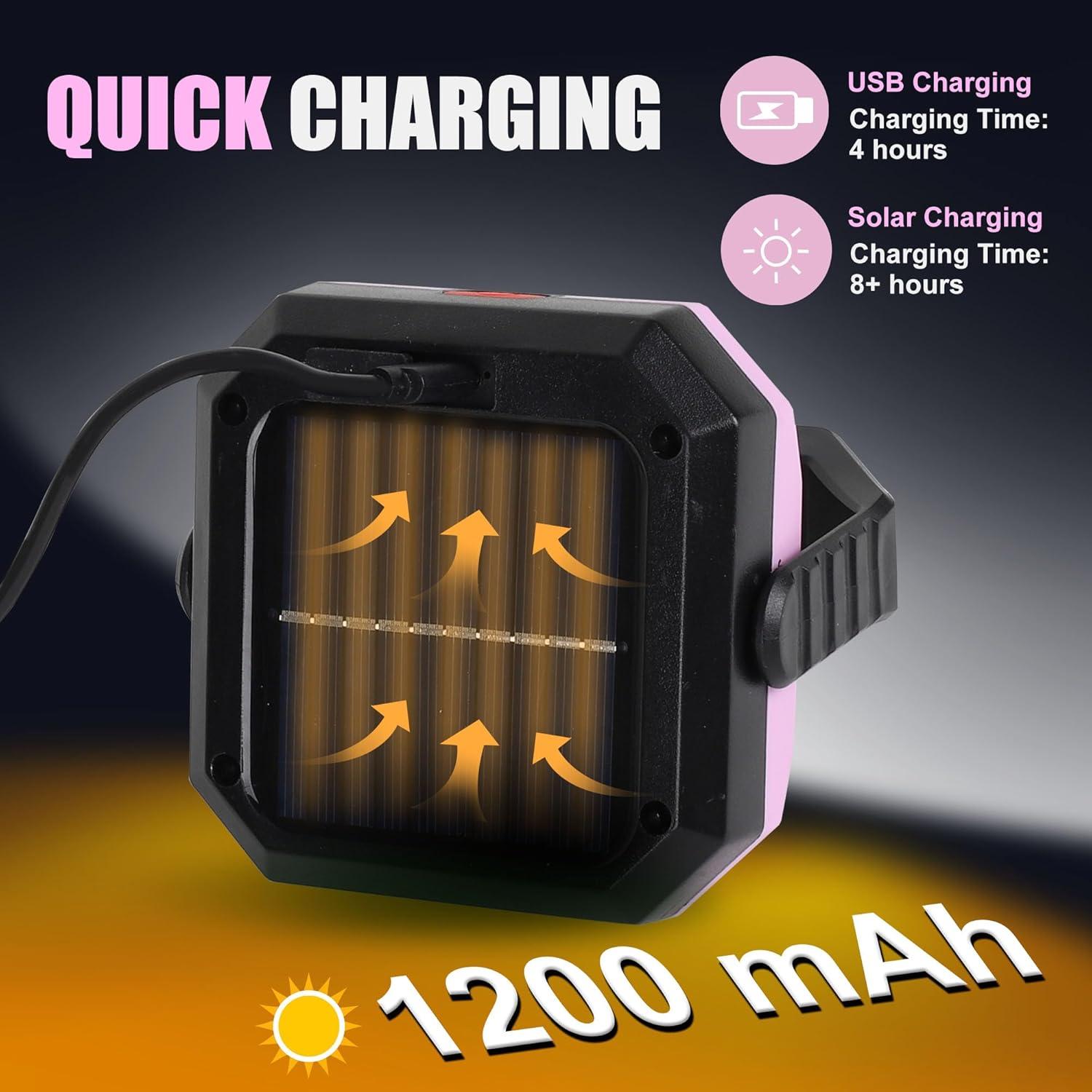 Luz de Trabajo Solar LED SEAMGAIC 500LM Inalámbrica 2 Paquete