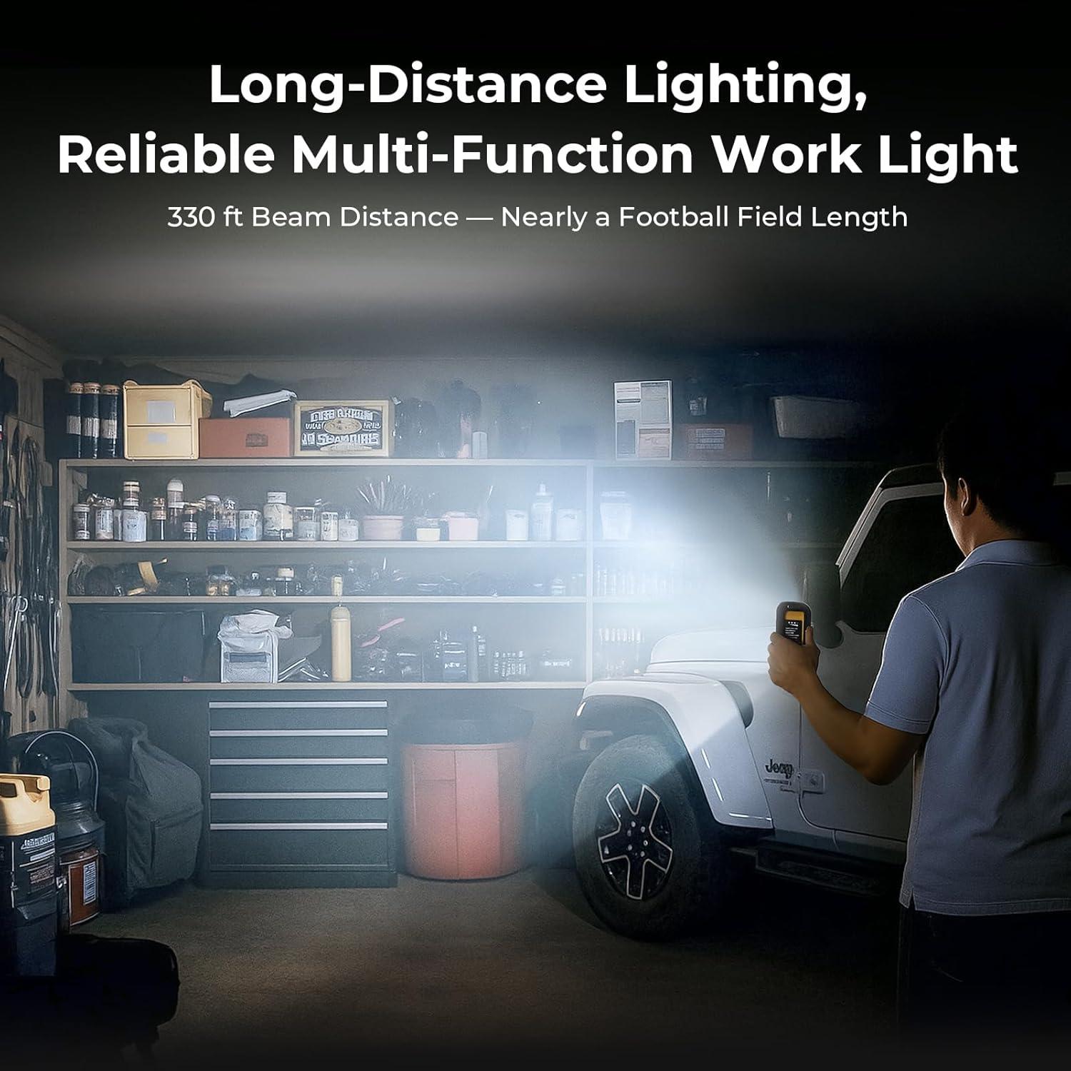 Luz de Trabajo BougeRV WL01 PRO 1500 Lúmenes LED Recargable