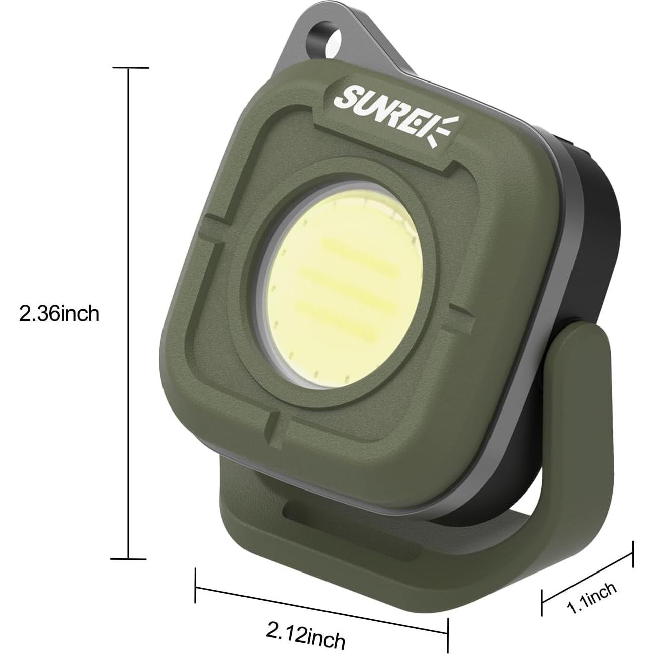 Luz de Trabajo LED Portátil SUNREI C500 Verde Militar 500LM