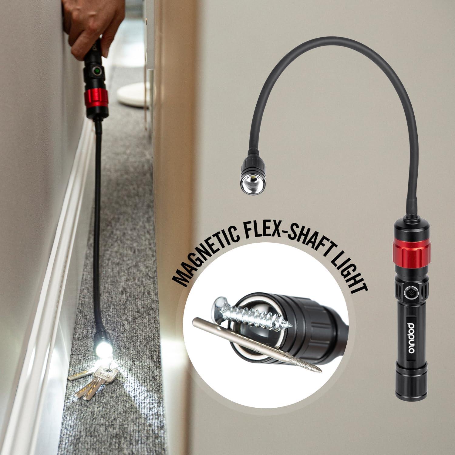 Linterna LED 3 en 1 POPULO PMLK-3 recargable 400 lúmenes