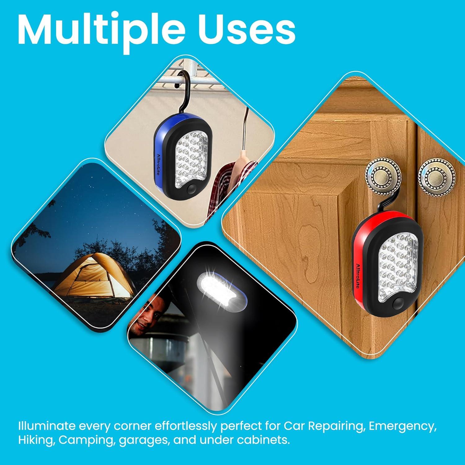 Paquete de 3 Luces de Trabajo LED AlltroLite Portátiles