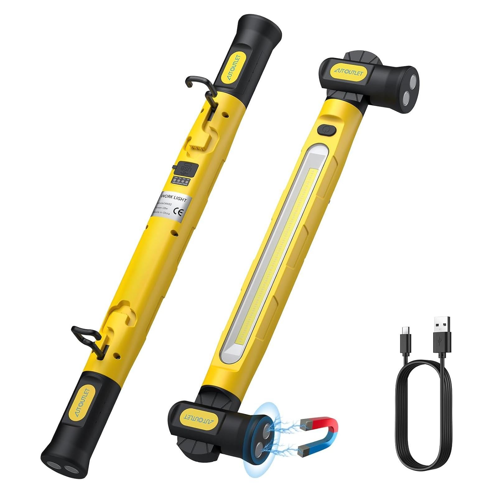 Luz de Trabajo LED AUTOUTLET 3200lm Batería 6000mAh Magnética