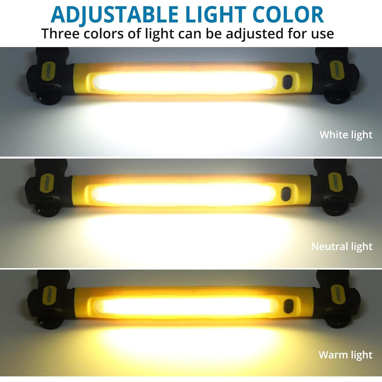 Luz de Trabajo LED AUTOUTLET 3200lm Batería 6000mAh Magnética