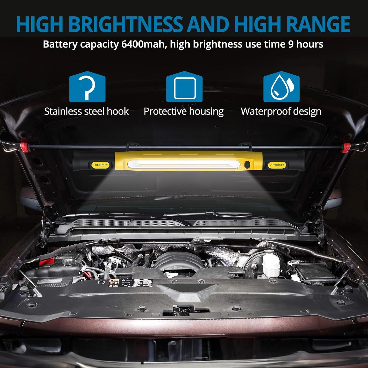 Luz de Trabajo LED AUTOUTLET 3200lm Batería 6000mAh Magnética