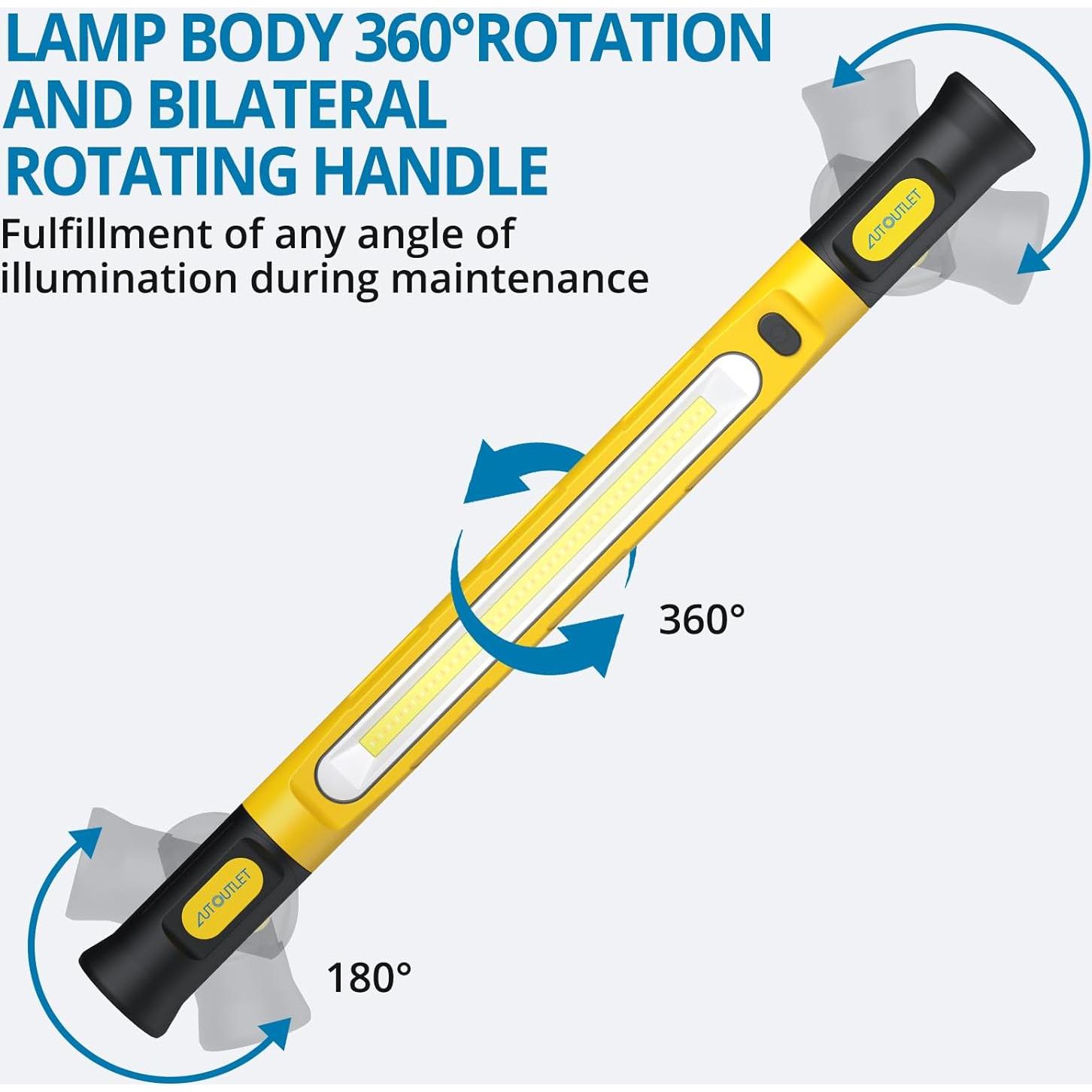 Luz de Trabajo LED AUTOUTLET 3200lm Batería 6000mAh Magnética