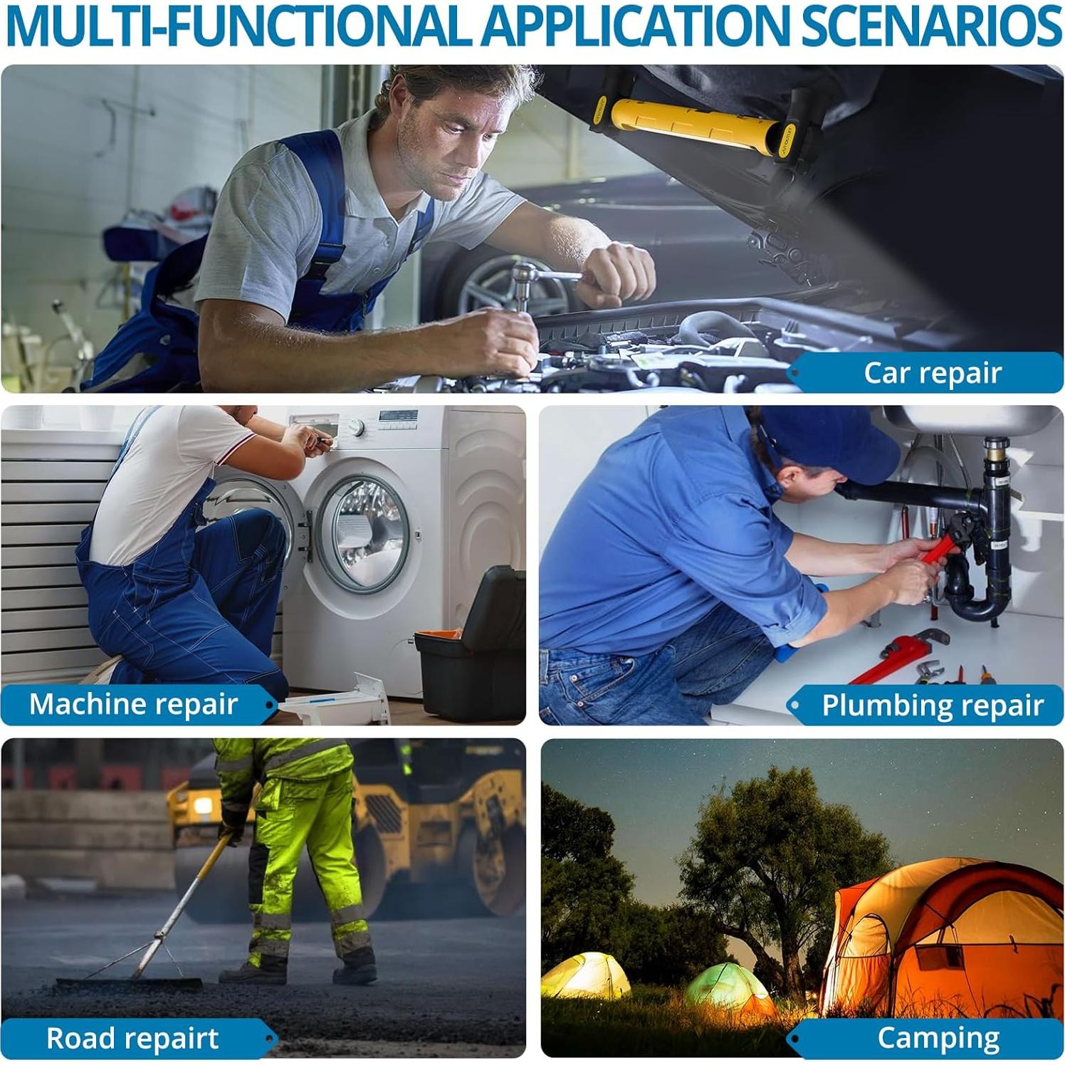 Luz de Trabajo LED AUTOUTLET 3200lm Batería 6000mAh Magnética