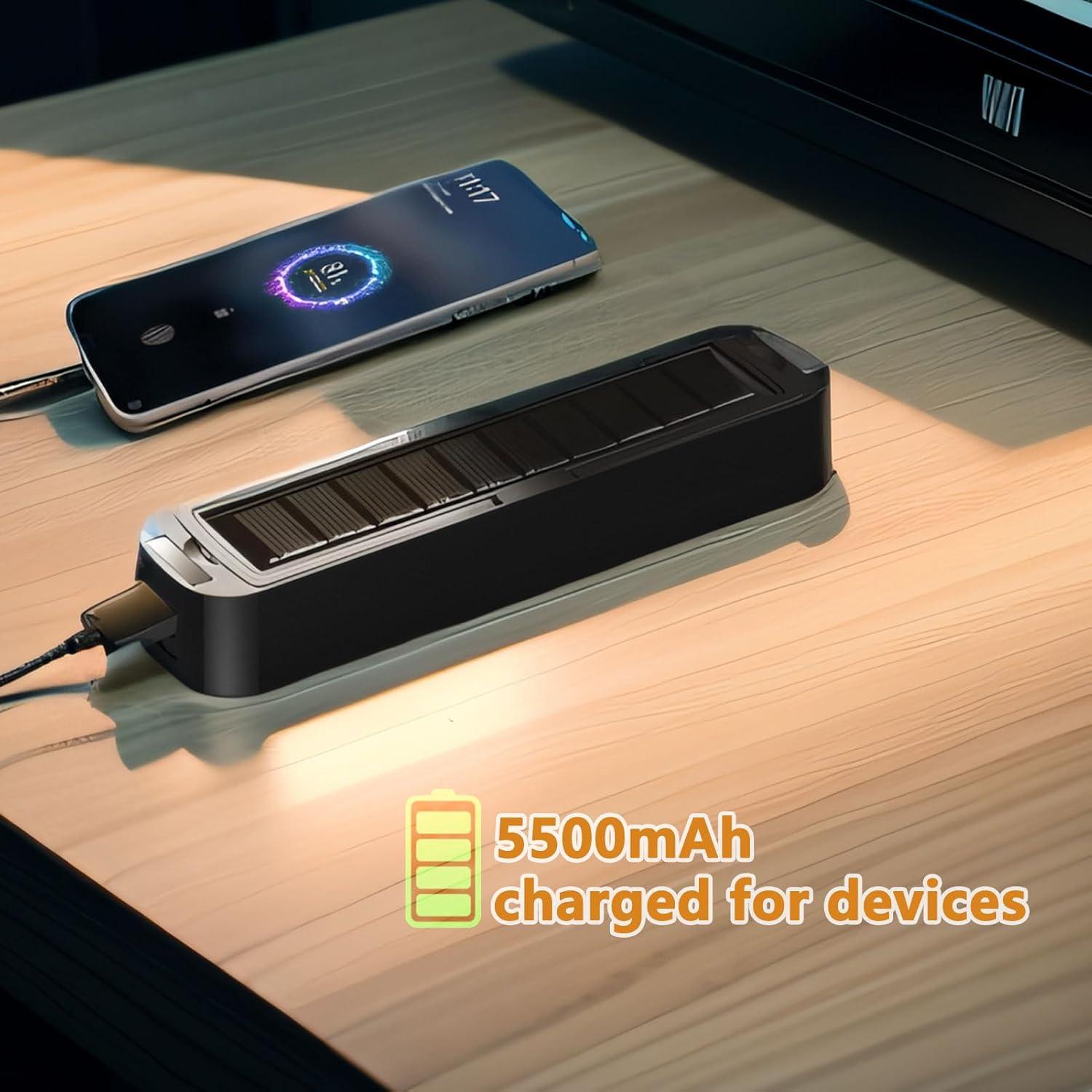 Barra de Luz LED Recargable Solar SIOLAXEN 5500mAh 6500K