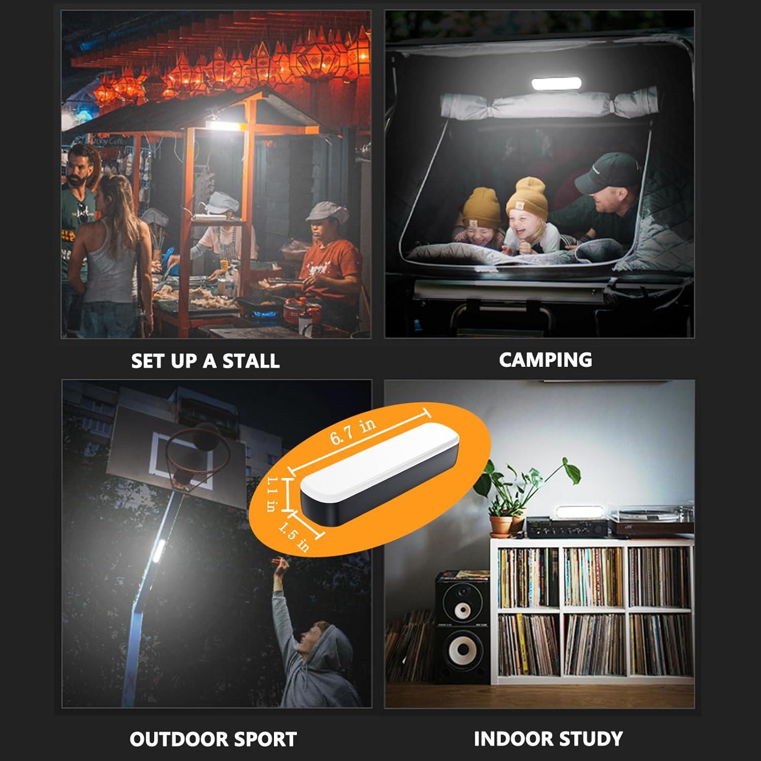 Barra de Luz LED Recargable Solar SIOLAXEN 5500mAh 6500K